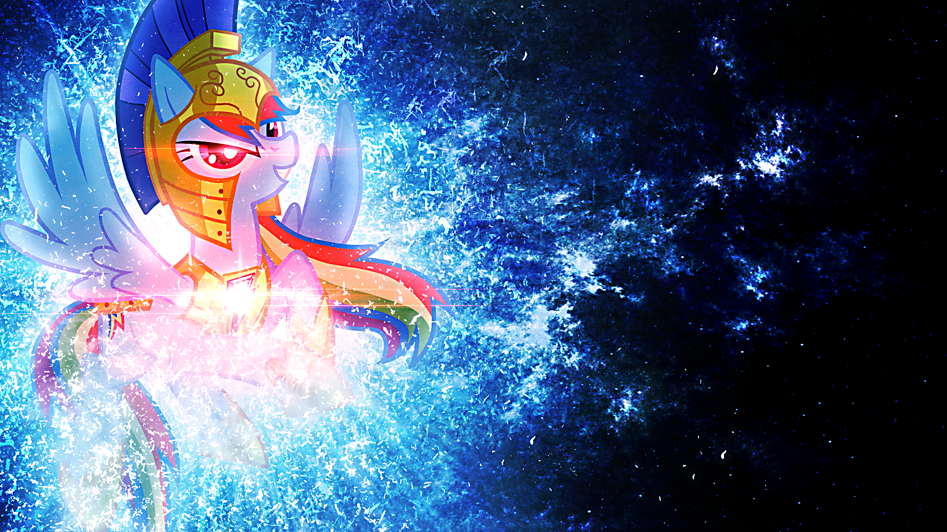 Rainbow Dash Guardian Of Loyalty - Wallpaper by Equestria-Prevails, JennieOo and Tzolkine