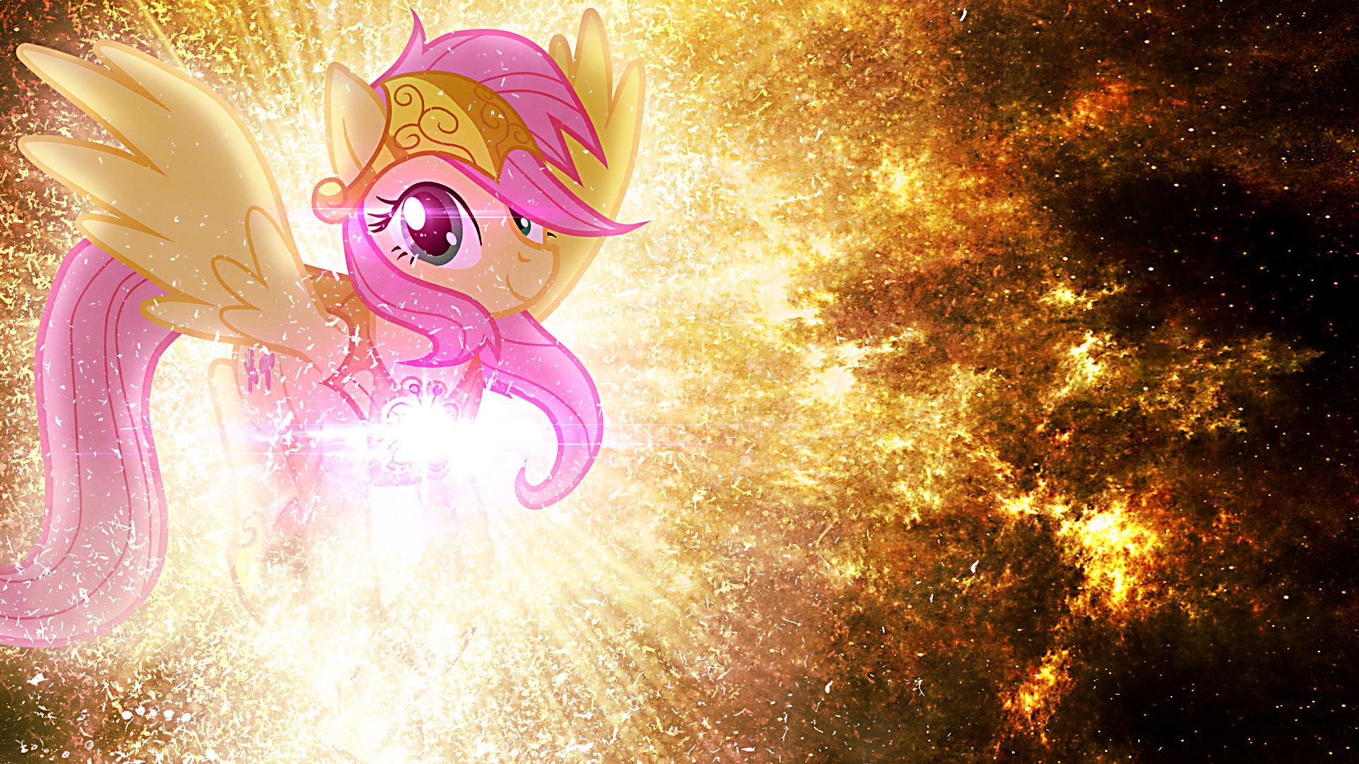 Fluttershy Guardian Of Kindness - Wallpaper by Equestria-Prevails, JennieOo and Tzolkine