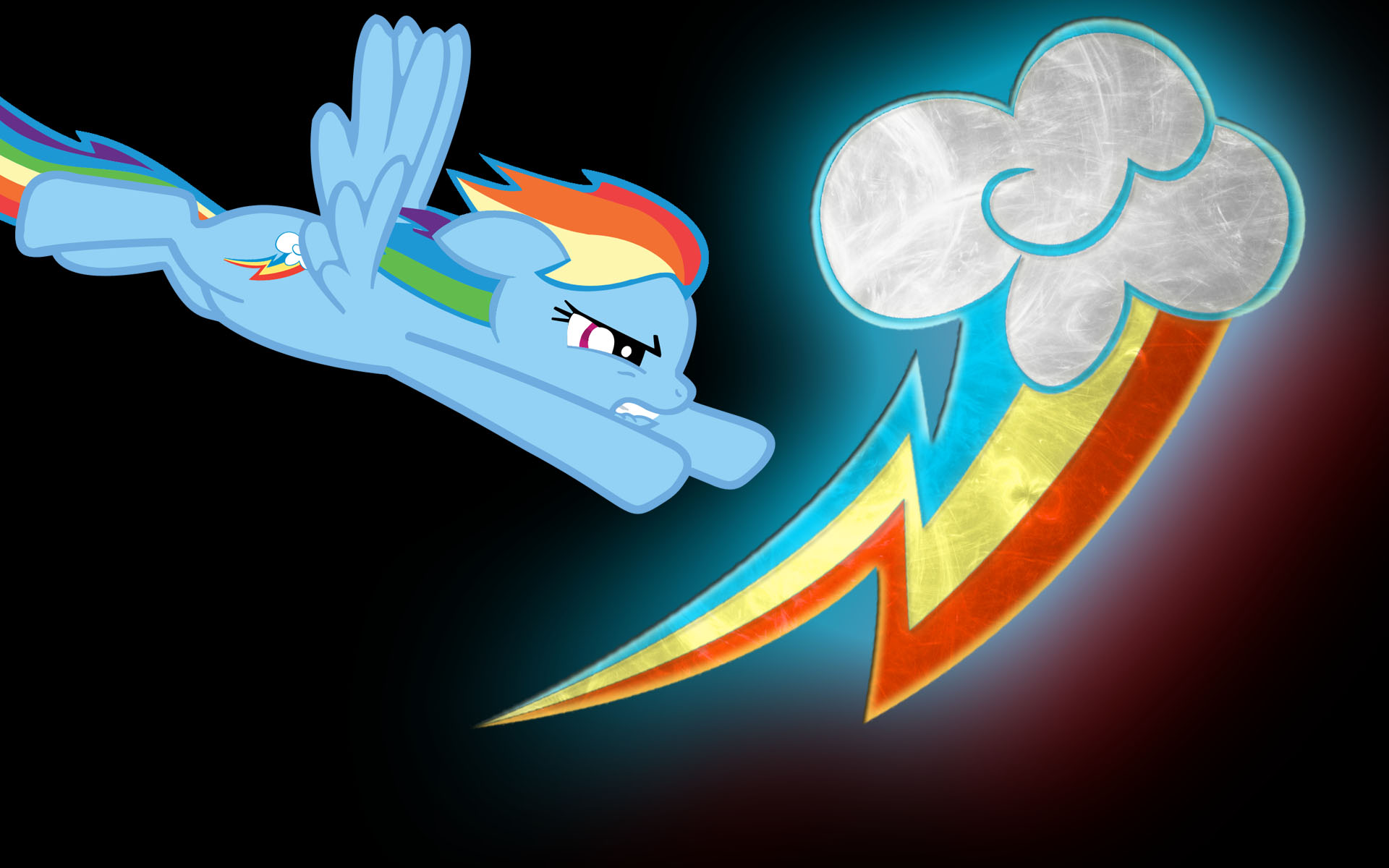 Rainbow Dash Cutie Mark Wallpaper by P0nies