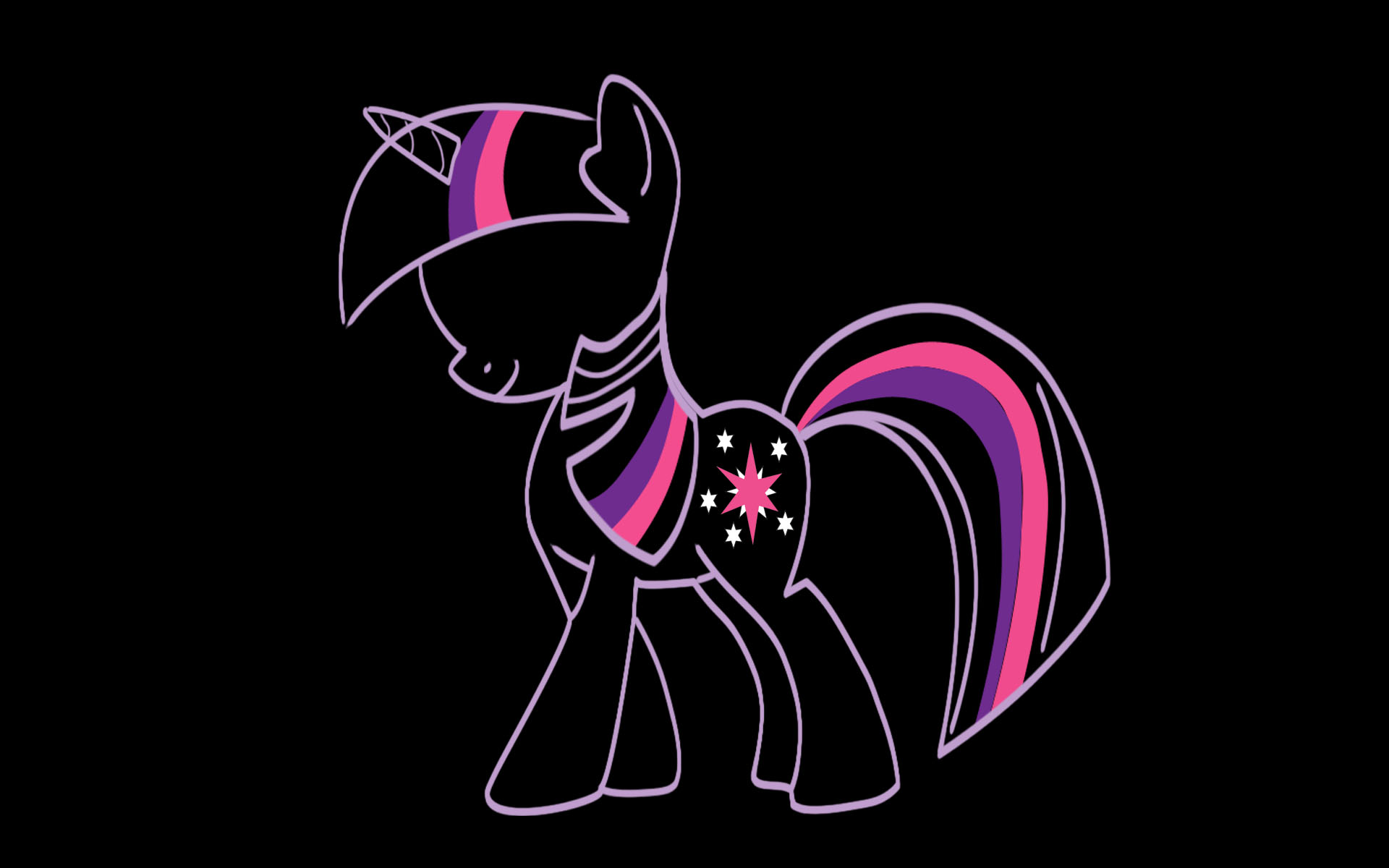 Twilight Sparkle Silhouette by P0nies