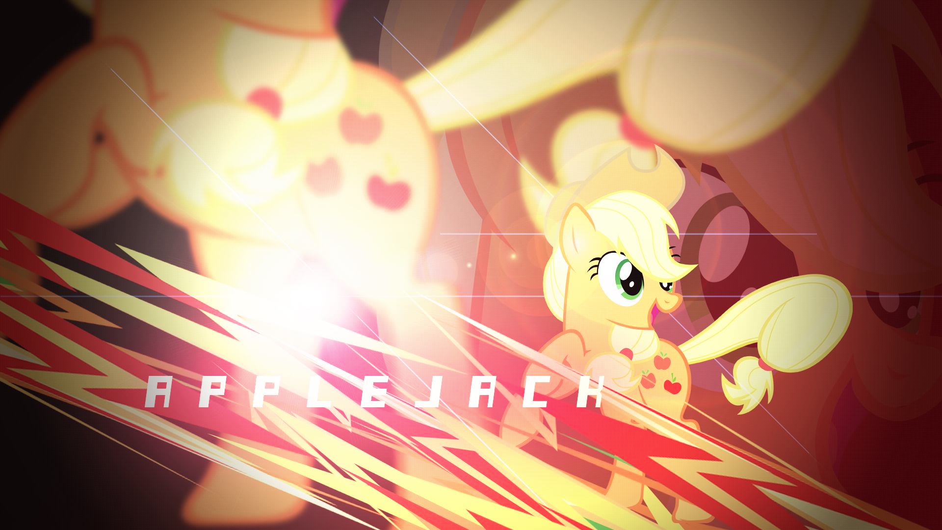 Applejack Wallpaper by RainbowRage12 and Xtrl