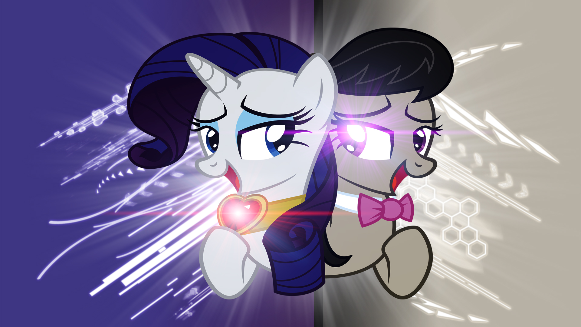 Rarity and Octavia by BronyYAY123, Karl97 and Quanno3
