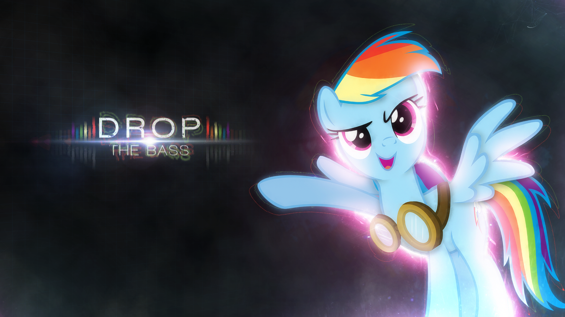 Wallpaper ~ Drop The Bass. by Mackaged and Somepony