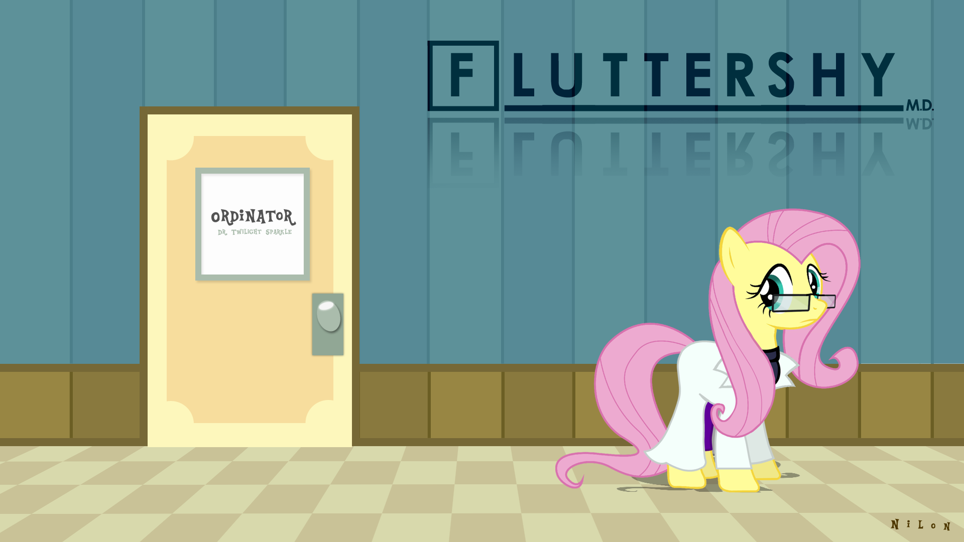 Doctor Fluttershy Wallpaper by niklon9141 and SUPERMARIOGALAXY13
