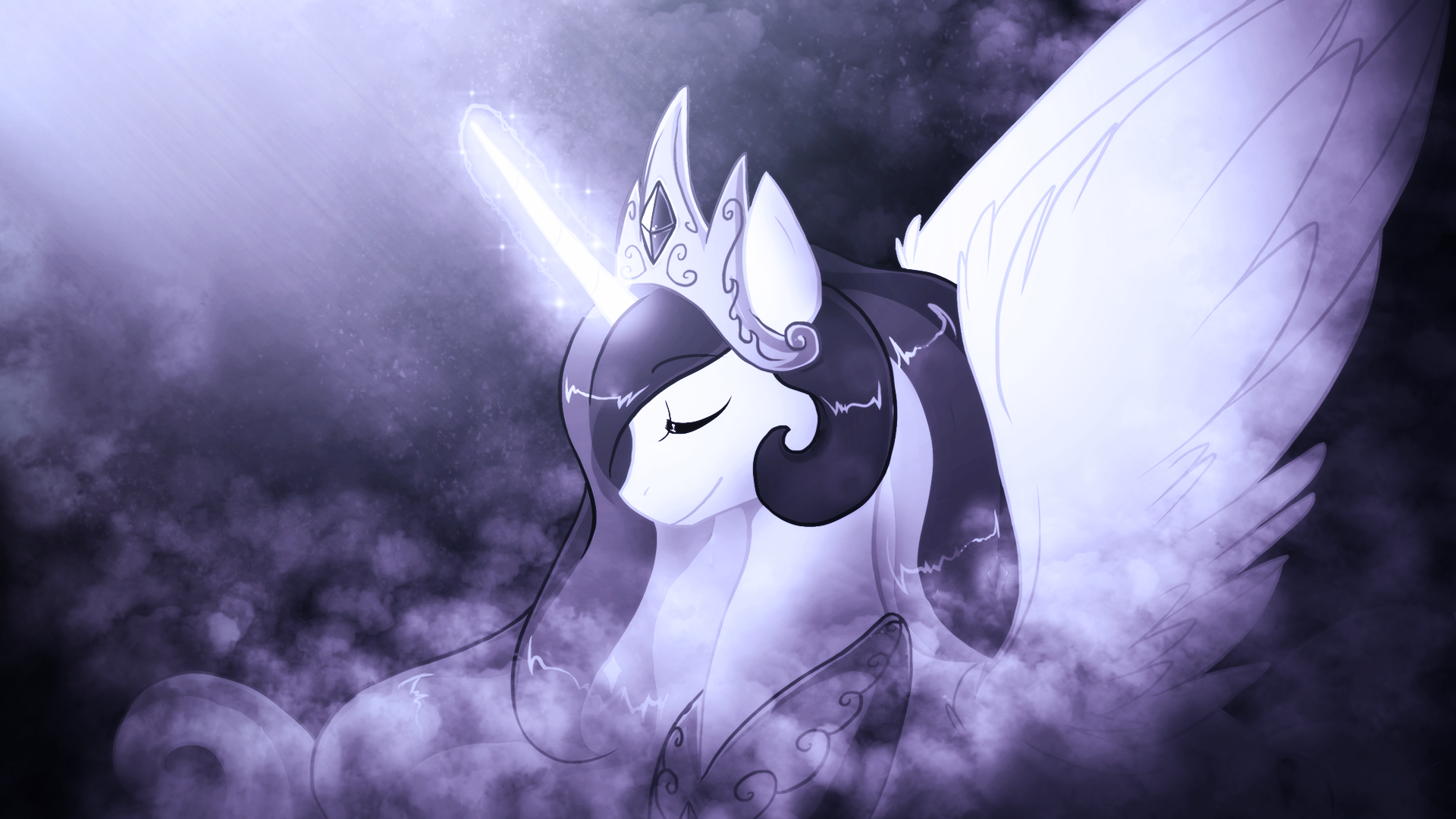 Princess Celestia - Luga12345 (Soft Mist Edit) by luga12345 and SandwichDelta