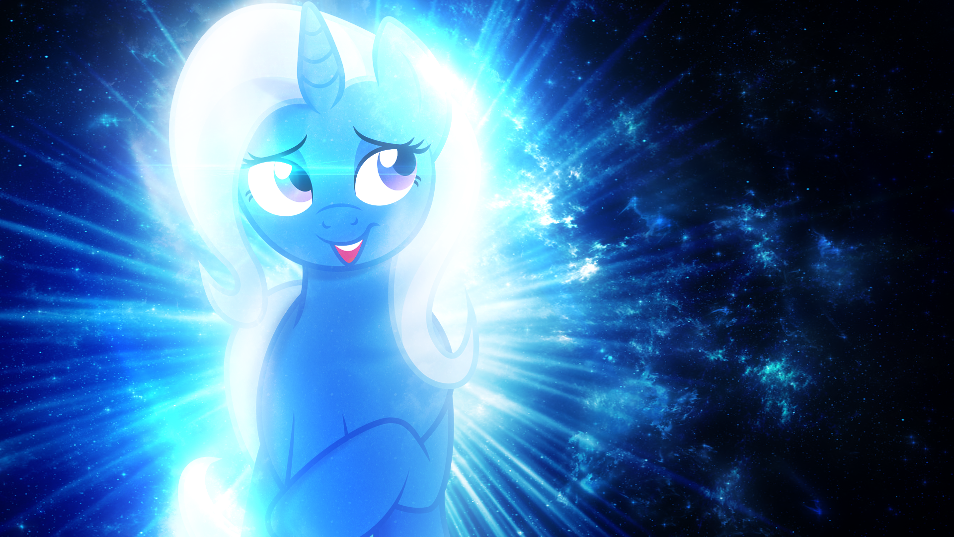 Great and Casual Trixie - Wallpaper by Joey-Darkmeat, MyLittlePinkieDash and Tzolkine