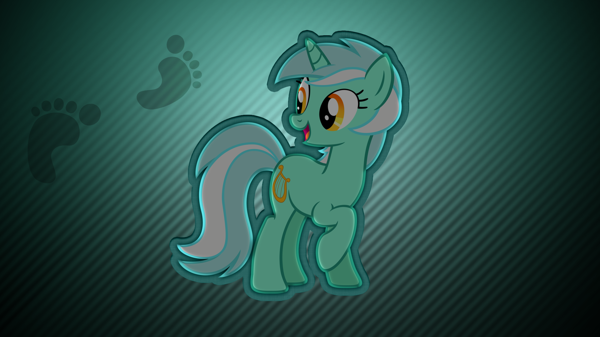 Striped Lyra wallpaper by MoongazePonies and rhubarb-leaf