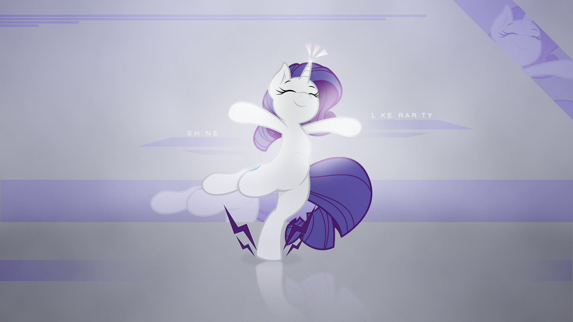 Wallpaper ~ Shine Like Rarity. by Joey-Darkmeat, Mackaged and Tim015