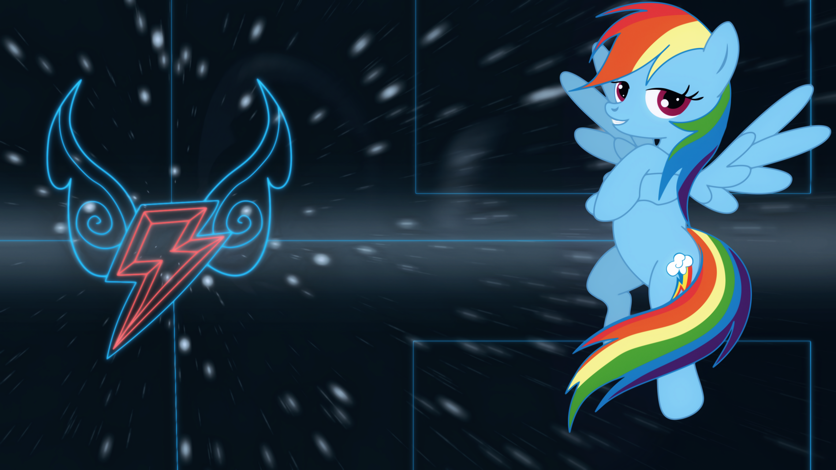 Rainbow Dash element wallpaper by Elsdrake