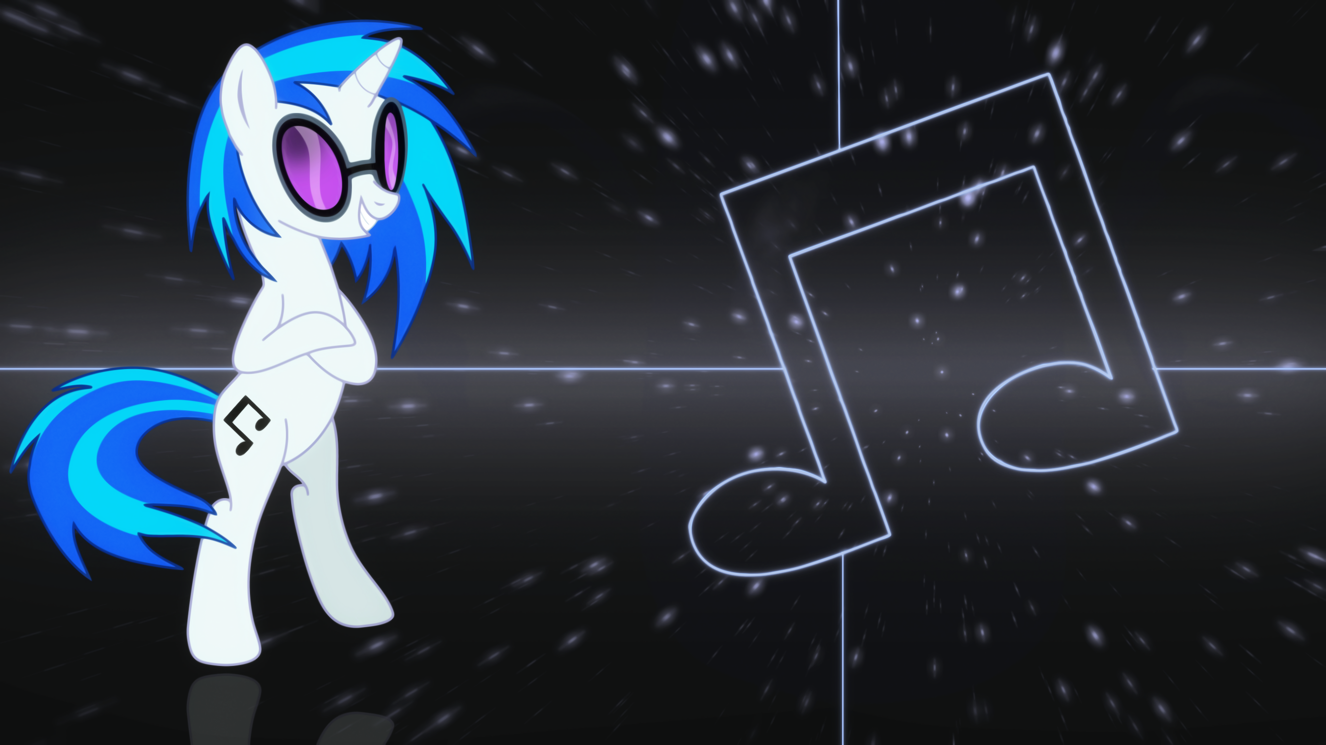 Vinyl scratch wallpaper by Elsdrake