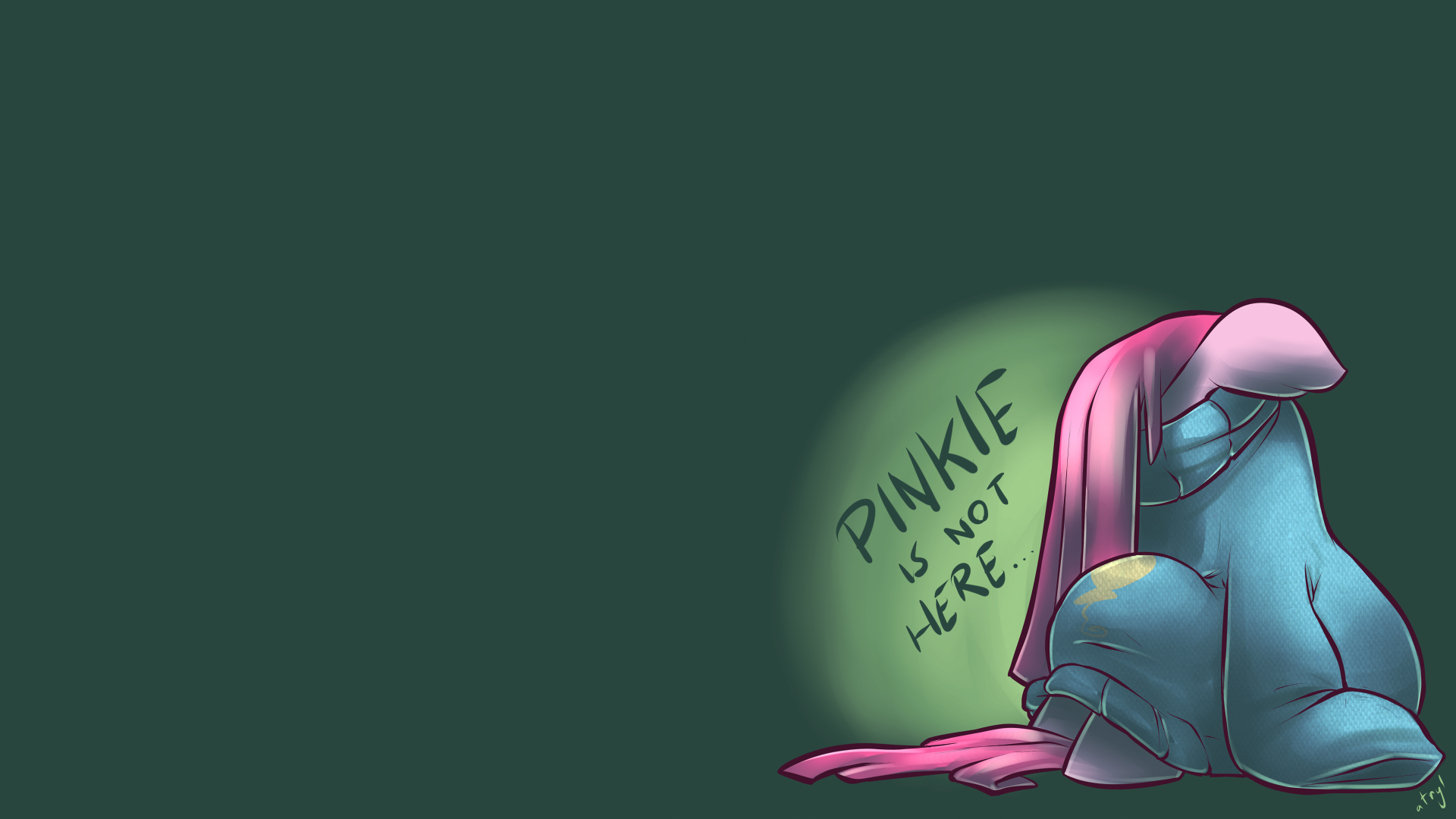Pinkie is not here... - wallpaper - by atryl