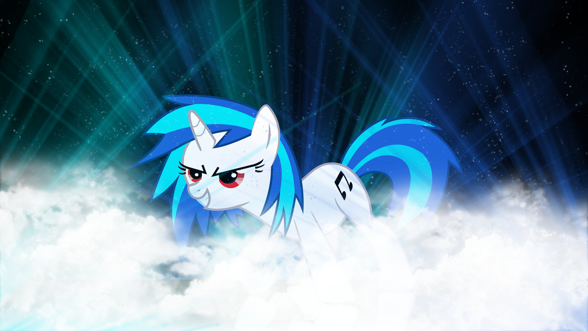 Vinyl Scratch's Rave by Silentmatten