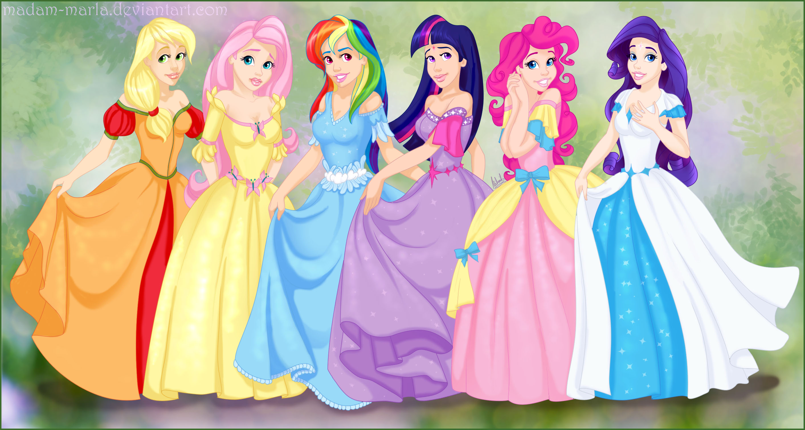 My Little Pony Princesses by madam-marla