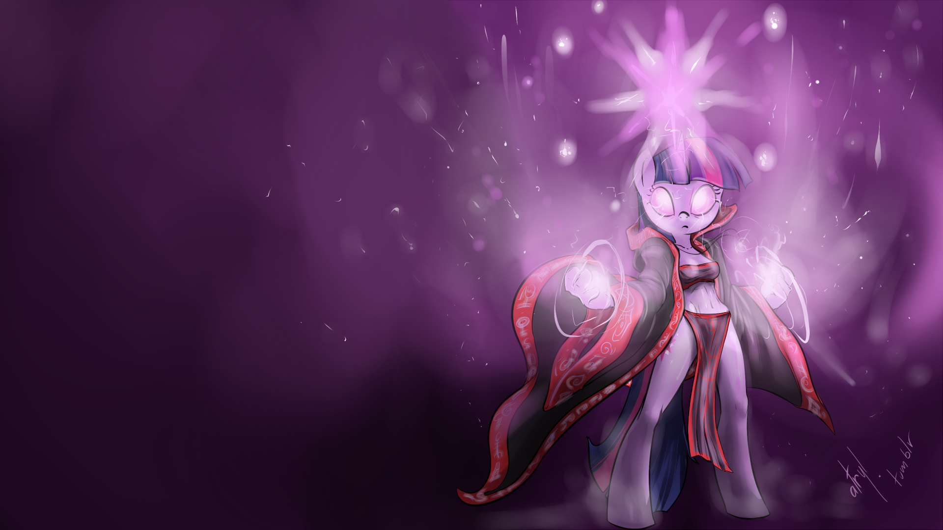 Twilight Mage Wallpaper by atryl
