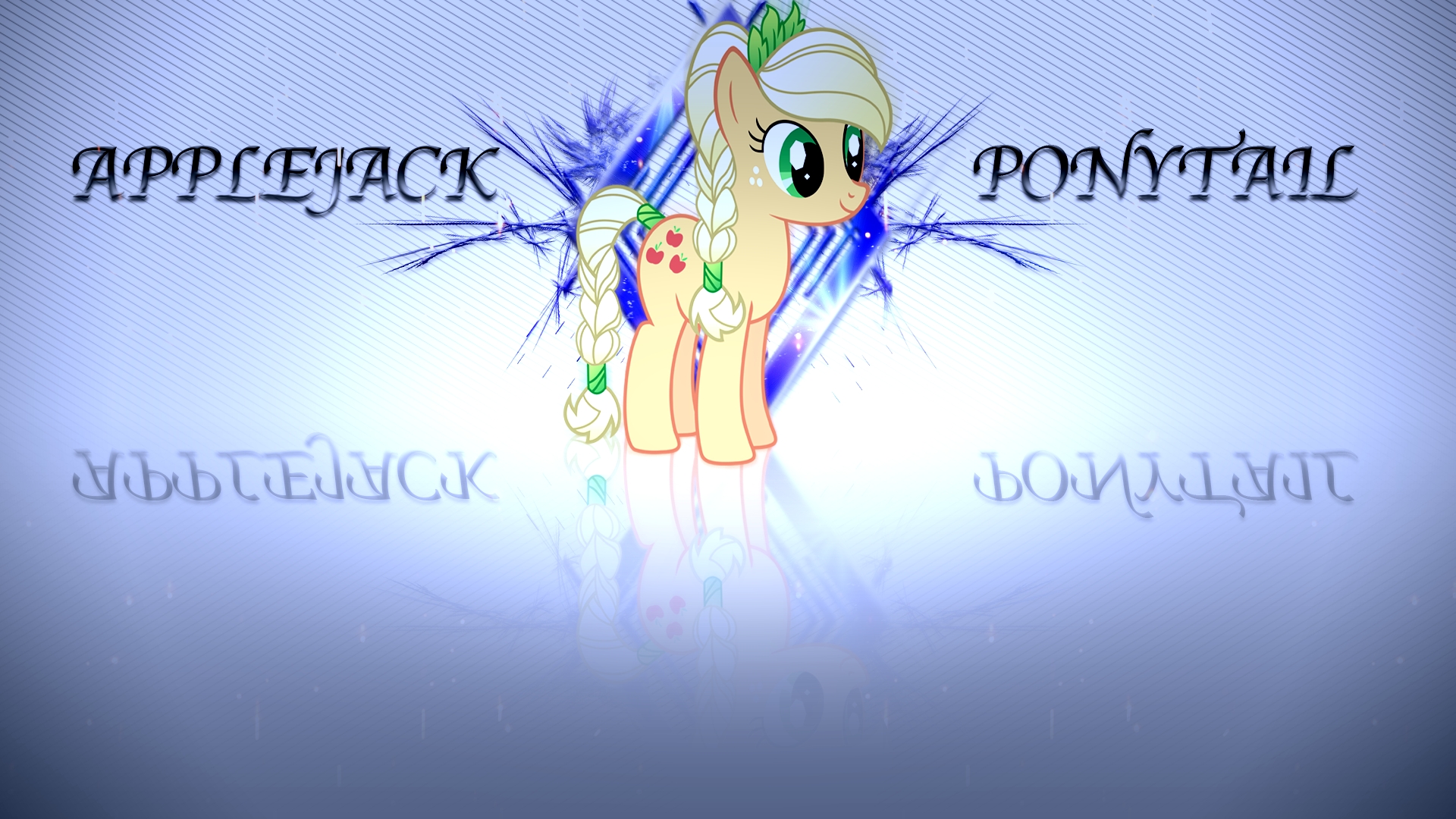 Applejack ponytail by BronyYAY123 and teiptr