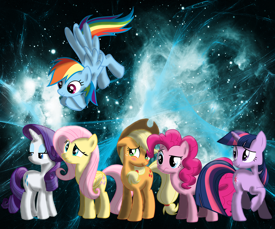 Mane 6 android wallpaper by Woodyz611