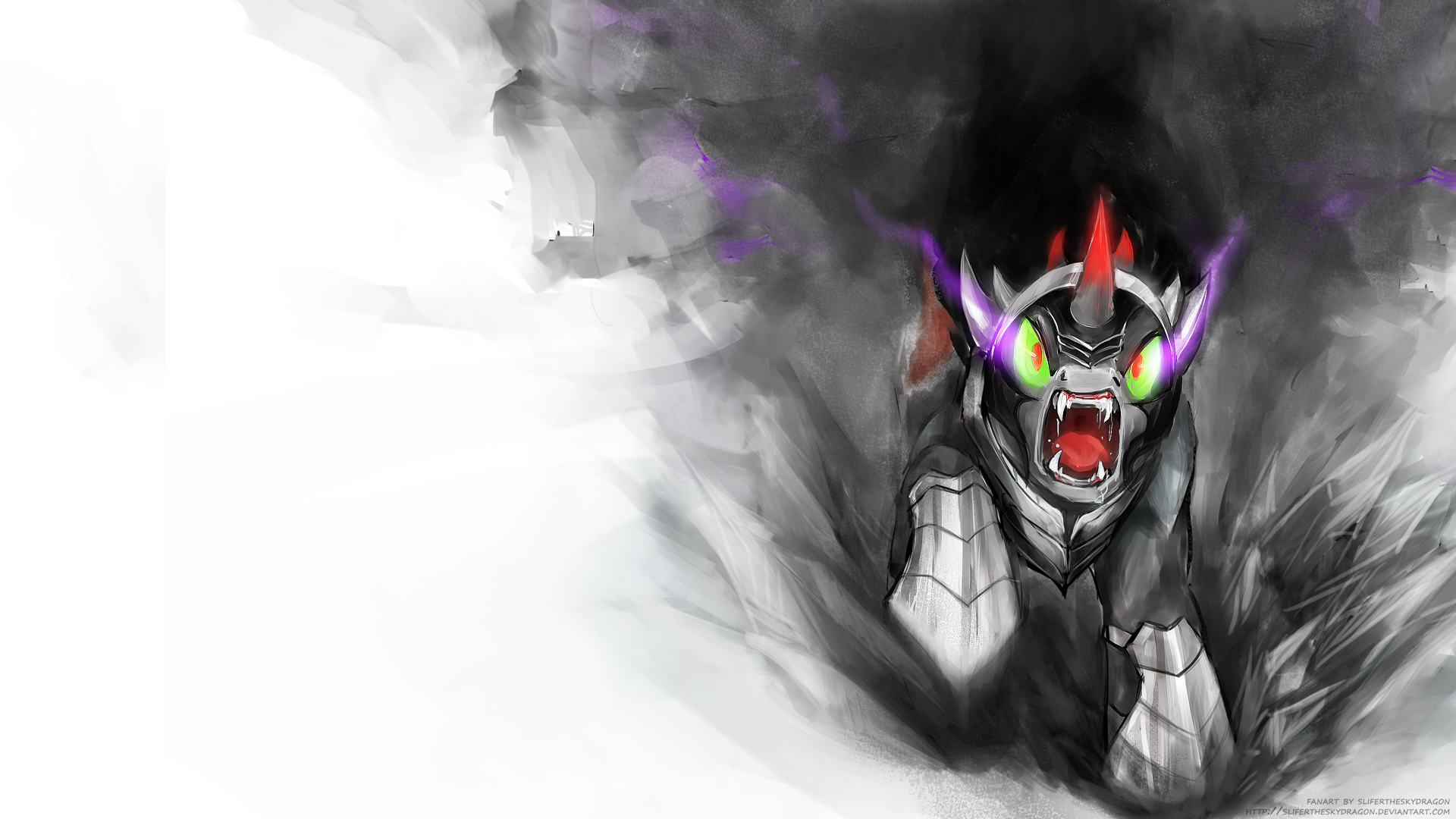 King Sombra (wallpaper ver) by slifertheskydragon