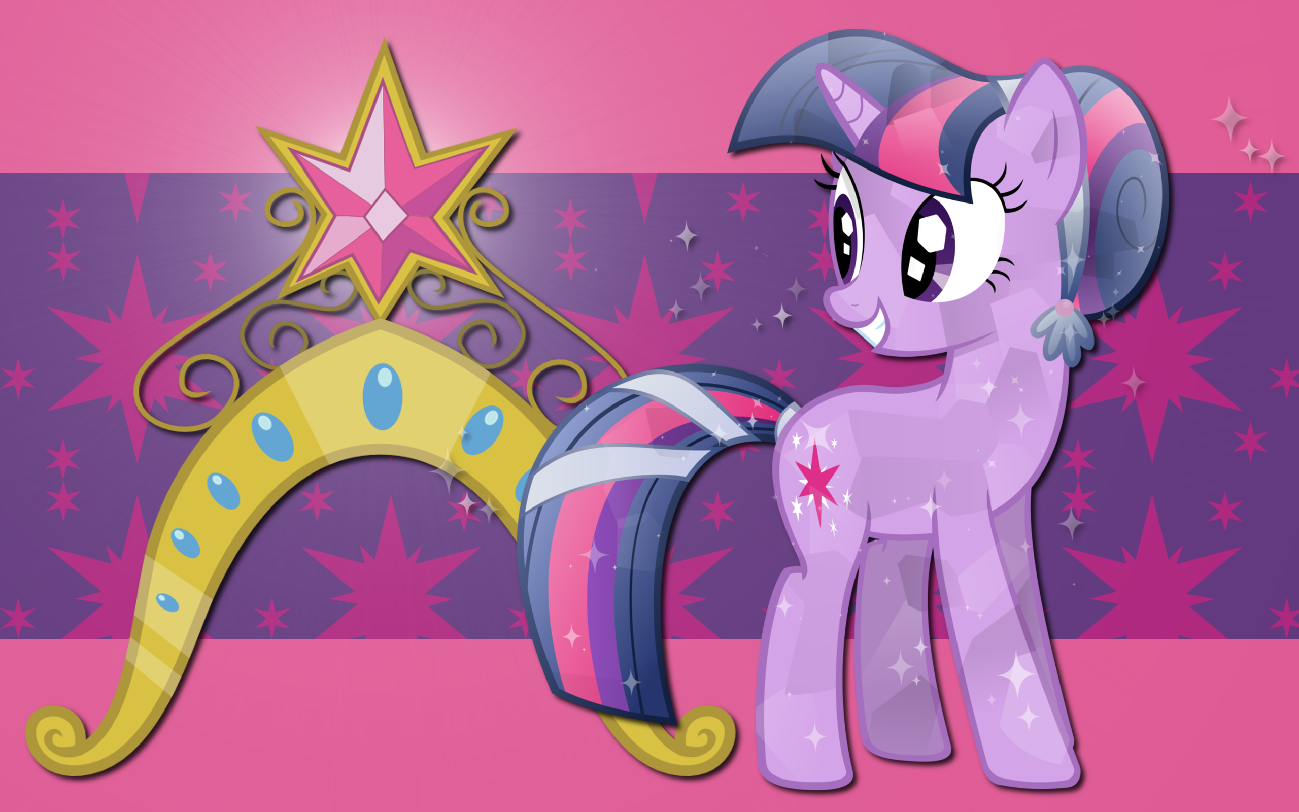 Crystal Twilight WP by AliceHumanSacrifice0, ooklah, pageturner1988 and Pony-Vectors