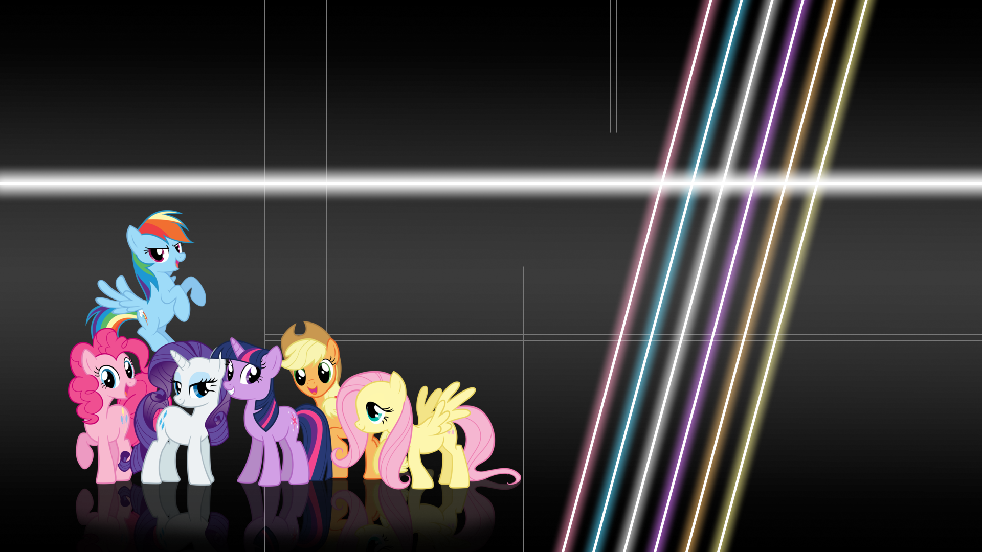 Mane Six Background by Mihaaaa and SirPayne