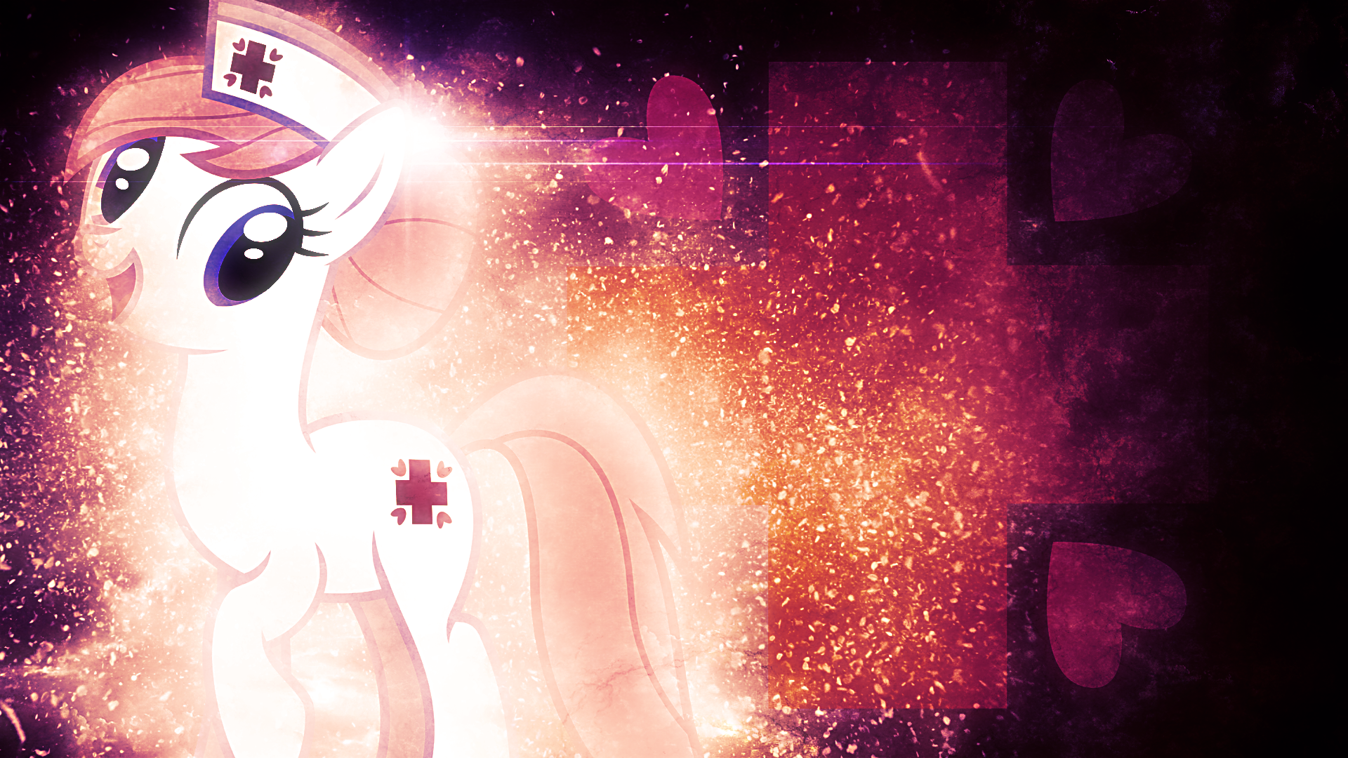Nurse Redheart - Wallpaper by DrFatalChunk, The-Smiling-Pony and Tzolkine