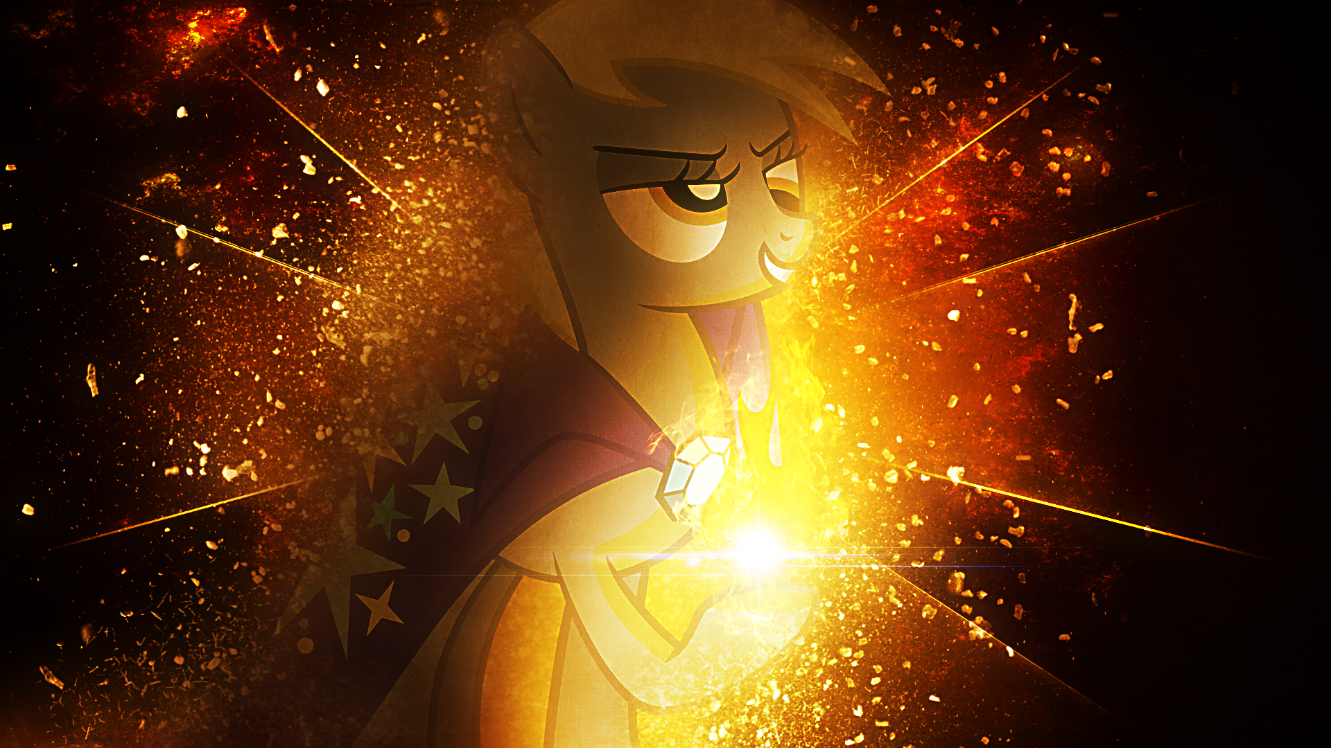 Derpy The Master of Fire - Wallpaper by delectablecoffee and Tzolkine