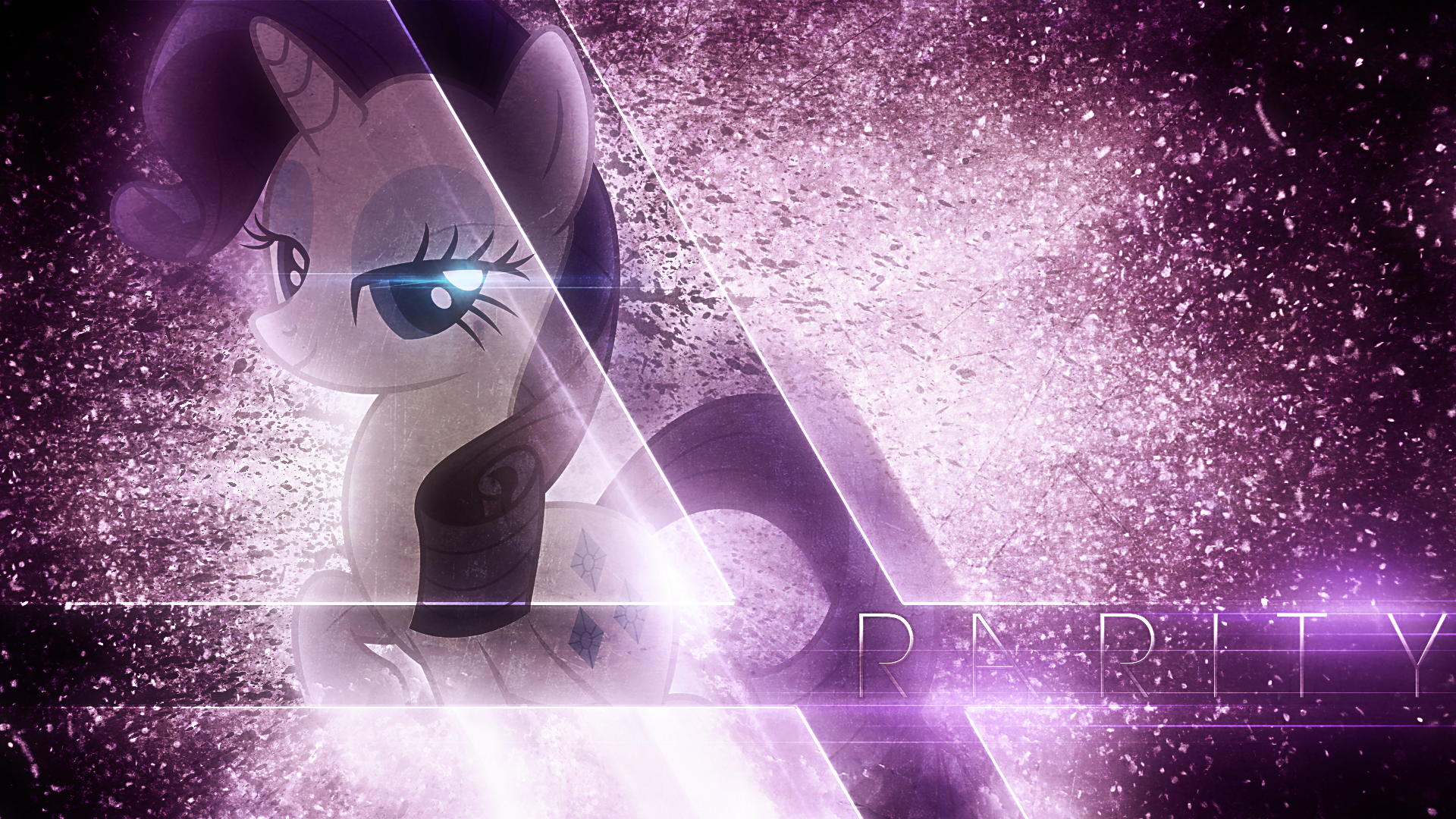 Glamorous Rarity - Wallpaper by MysteriousKaos and Tzolkine