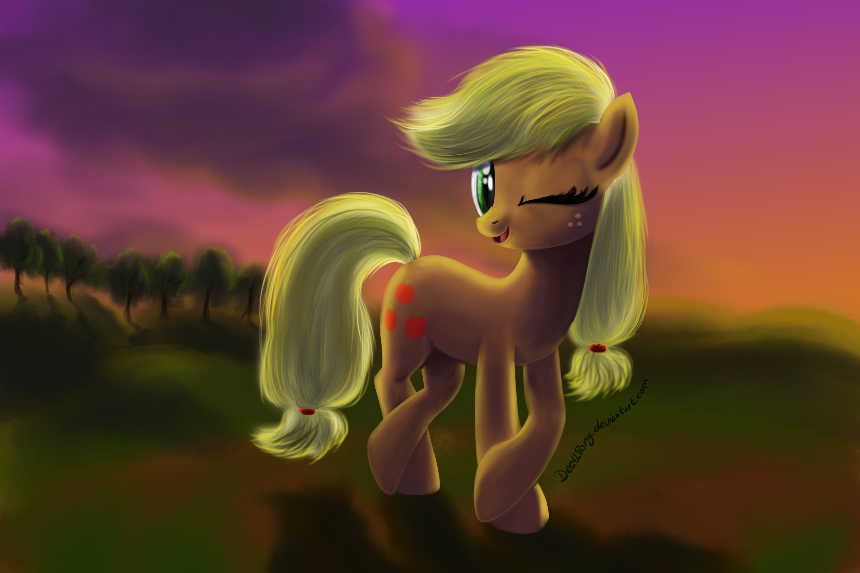 Appletest Speedpaint by DeathPwny