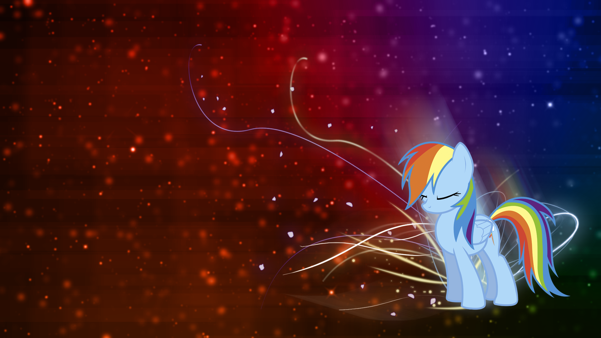 Rainbow Dash 'Colors' Wallpaper by BlueDragonHans and geekywebman