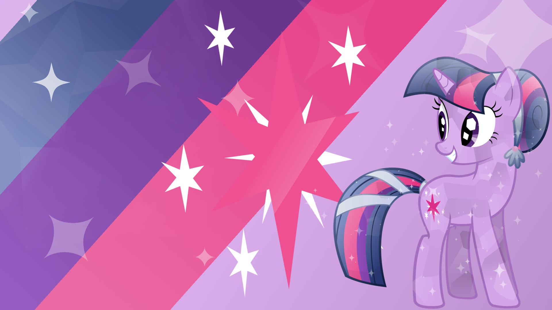 - Crystal Twilight Wallpaper - by BlackGryph0n, Pony-Vectors and Ponyphile