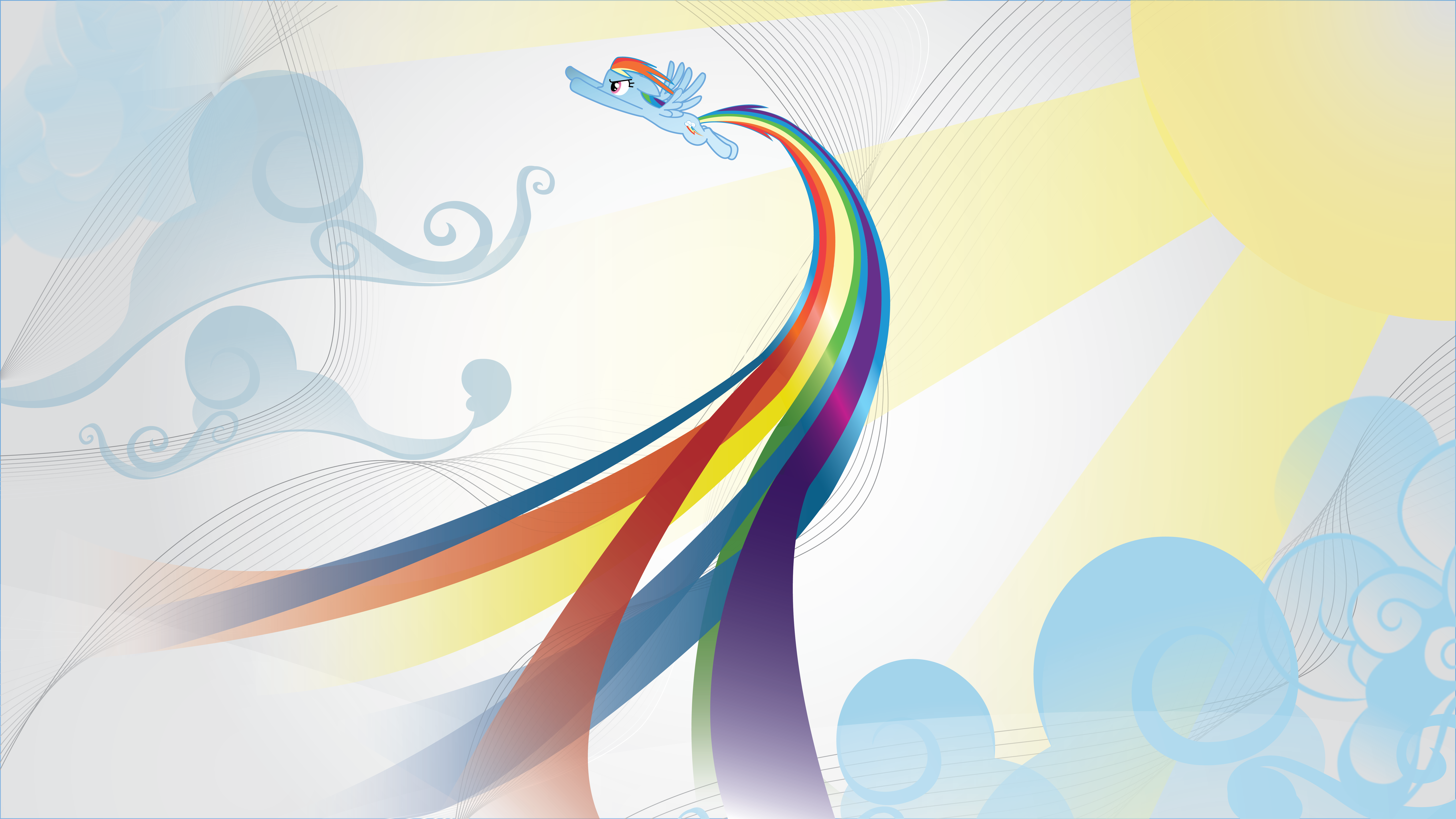 Flying Rainbow Dash Wallpaper by TViral