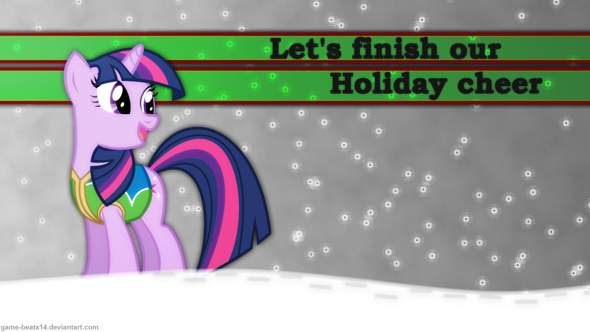 Winter Wrap Up Wallpaper by Game-BeatX14 and RainbowRage12