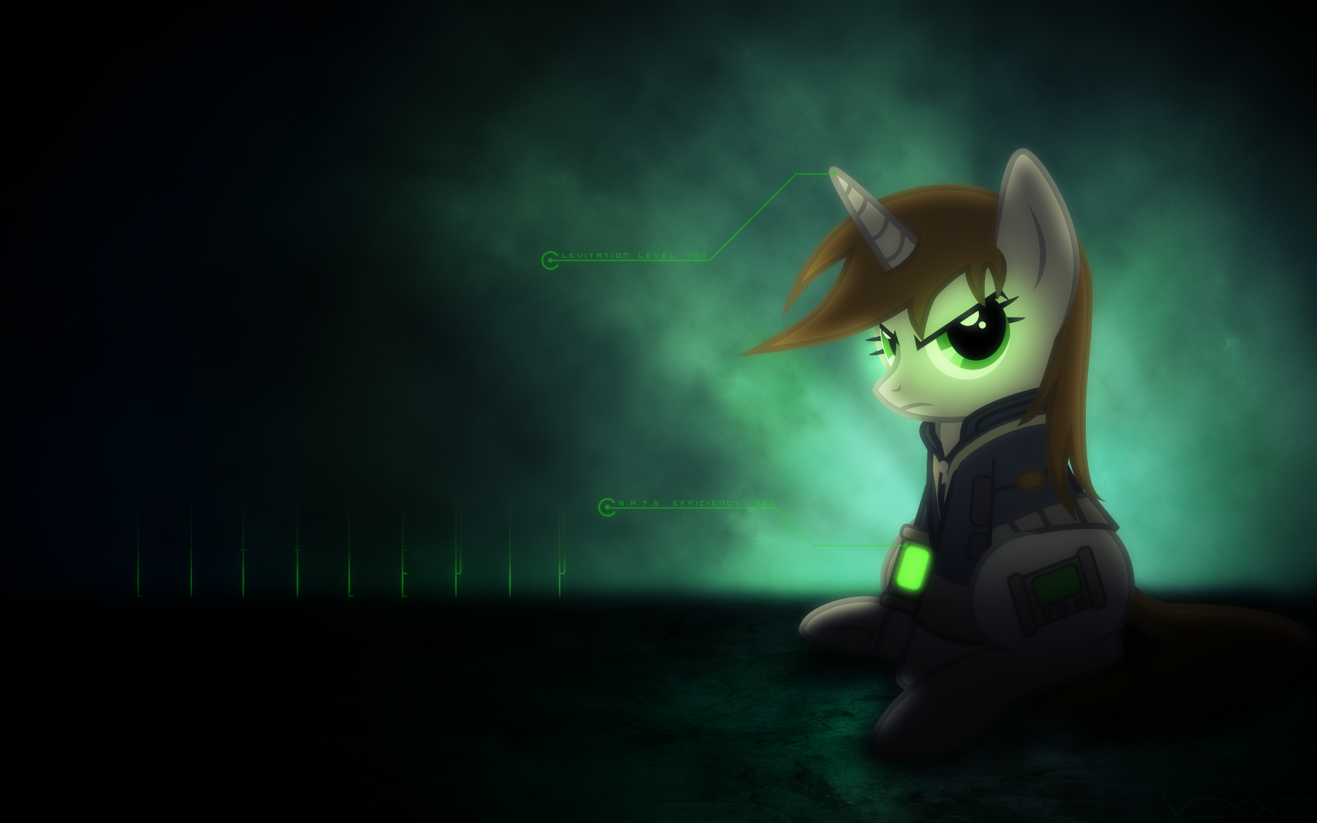 Littlepip by Groxy-Cyber-Soul and Vexx3