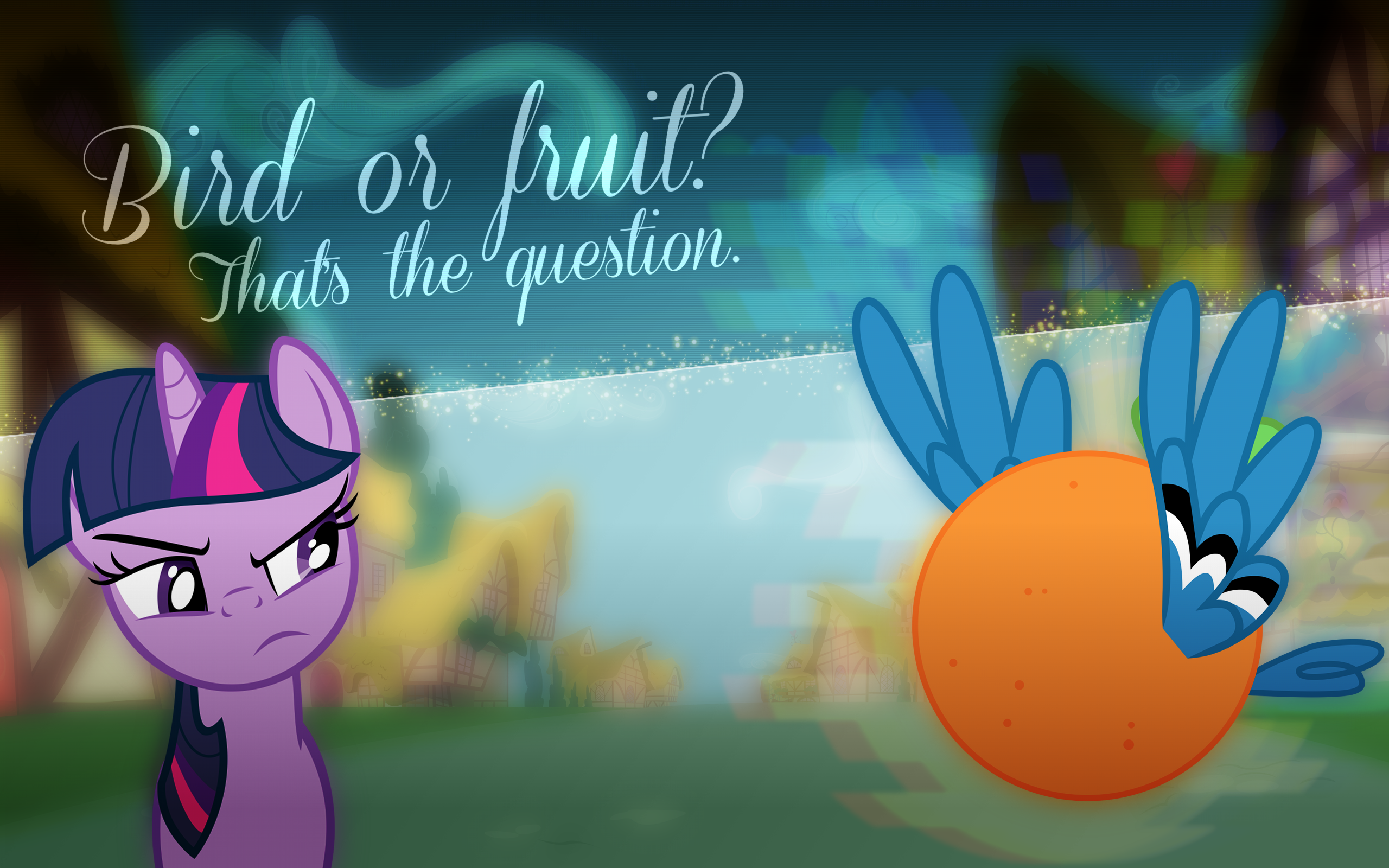 Bird or fruit? by BonesWolbach, DoktorRainbowFridge, Quasdar and SharkMachine