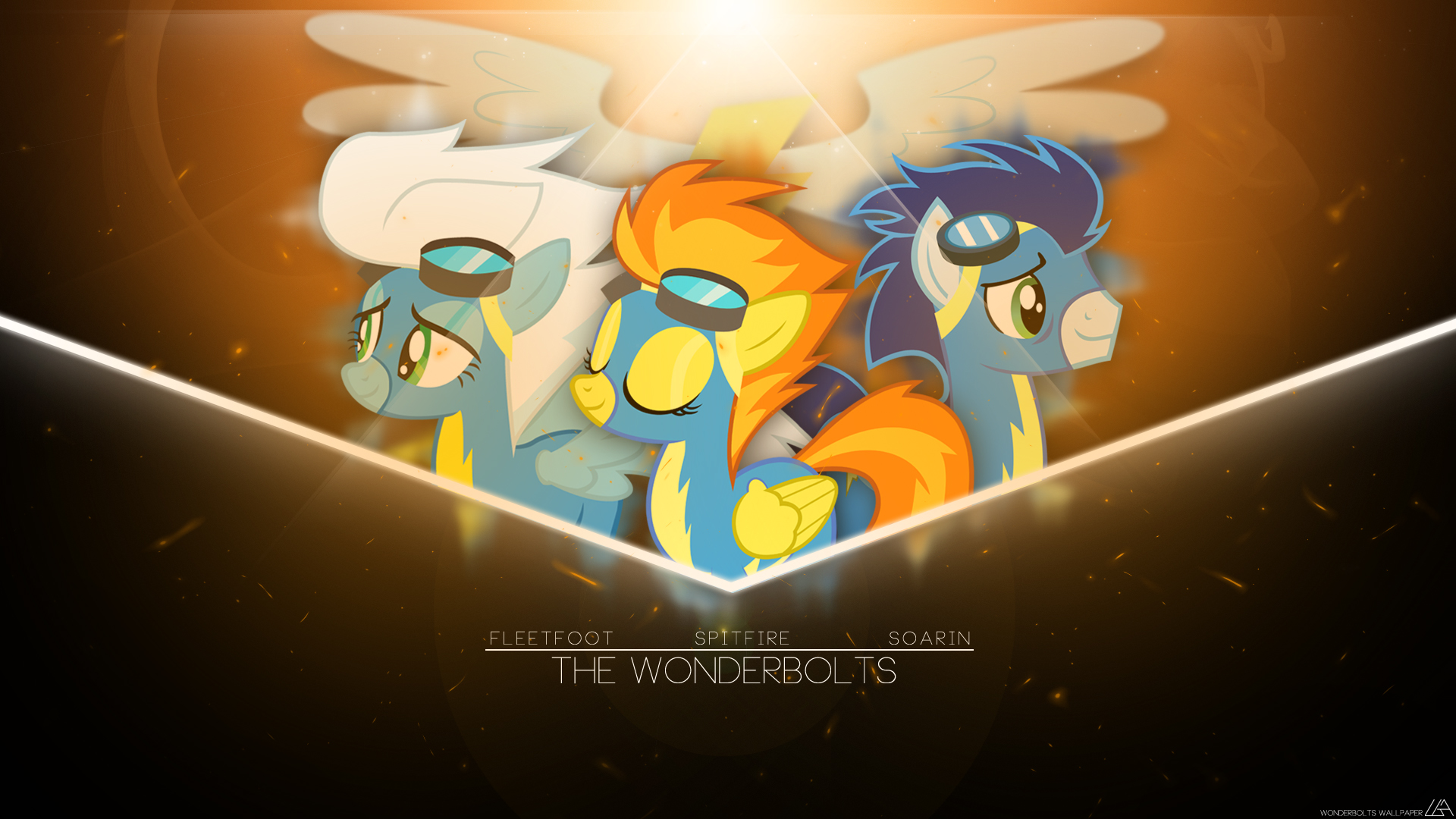 [COMISSION] Wonderbolts Wallpaper by BaumkuchenPony, blingingjak, Kna, LuGiAdriel14 and trebory6