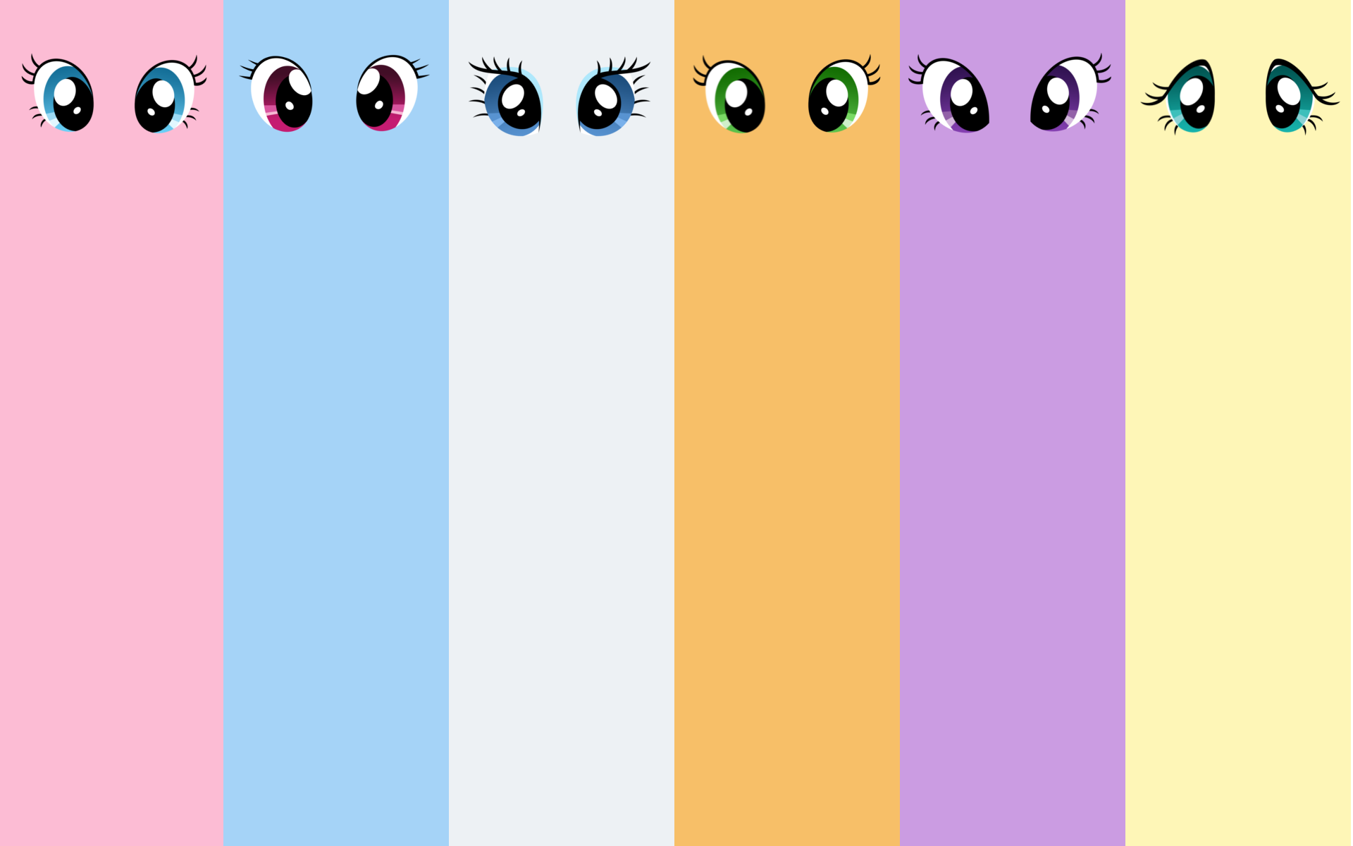 Mane 6 Minimalistic wallpaper by eggysoldier