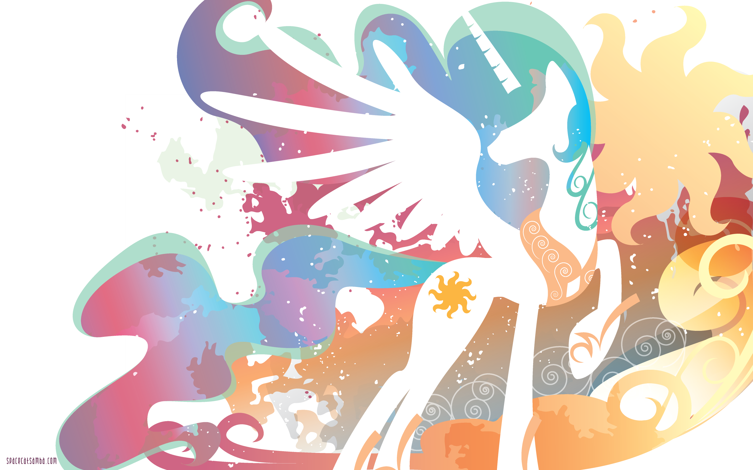 Celestia Silhouette Wall by SambaNeko