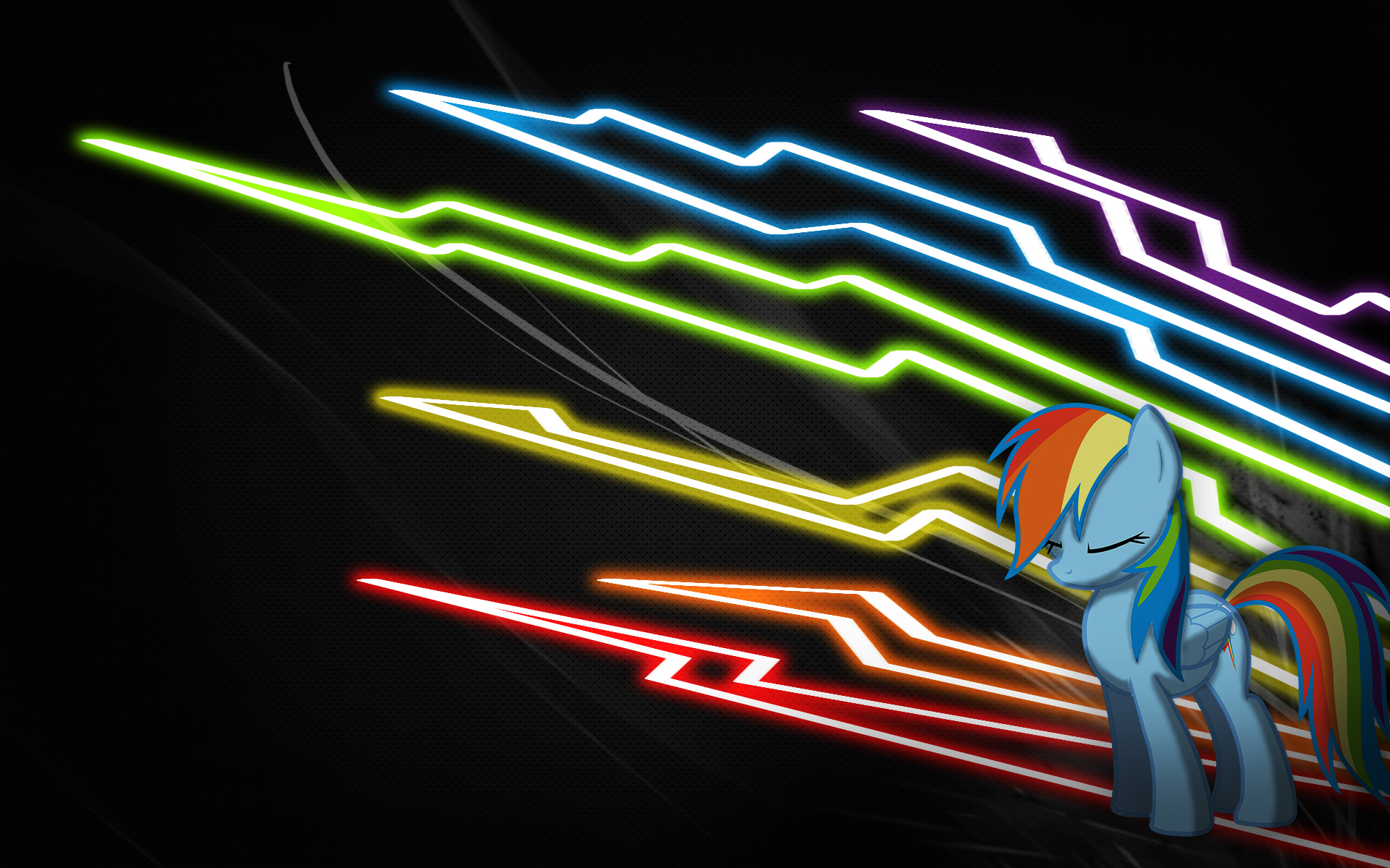 Rainbow Dash Neon by Woodyz611