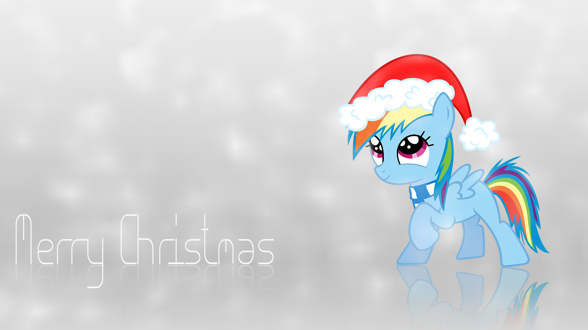 Rainbow Dash Christmas Wallpaper by Npm98, smlahyee and Veggie55