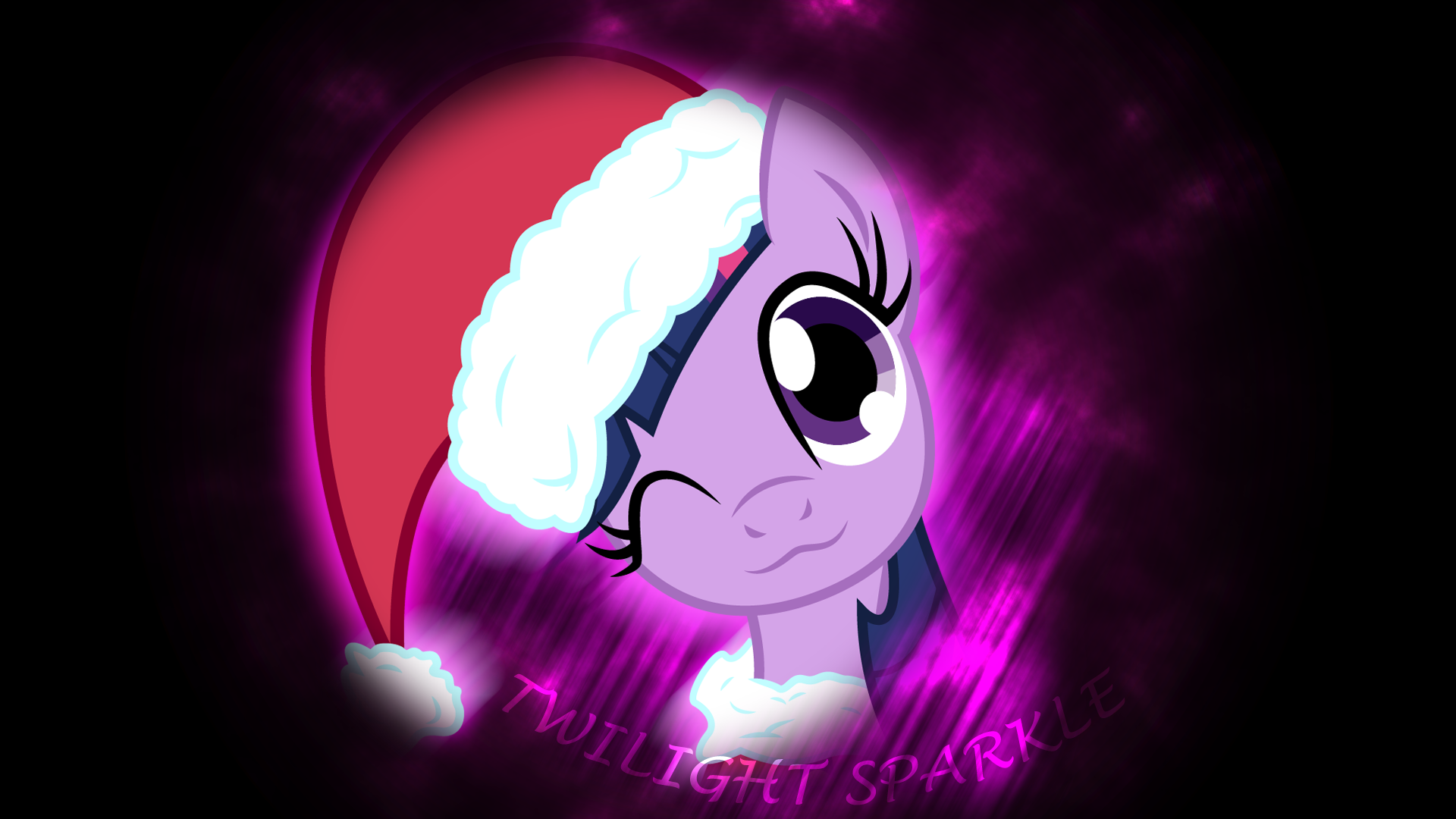Sparkle Claus wallpaper by LazyPixel