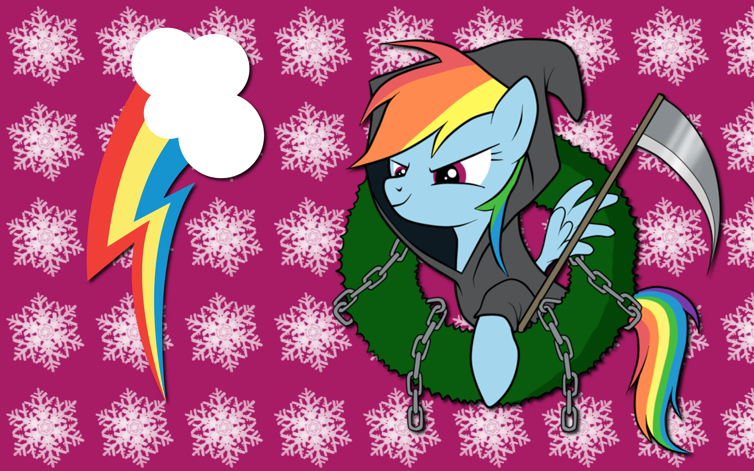 Christmas Future Rainbow Dash WP by AliceHumanSacrifice0, ooklah and SouthParkTaoist
