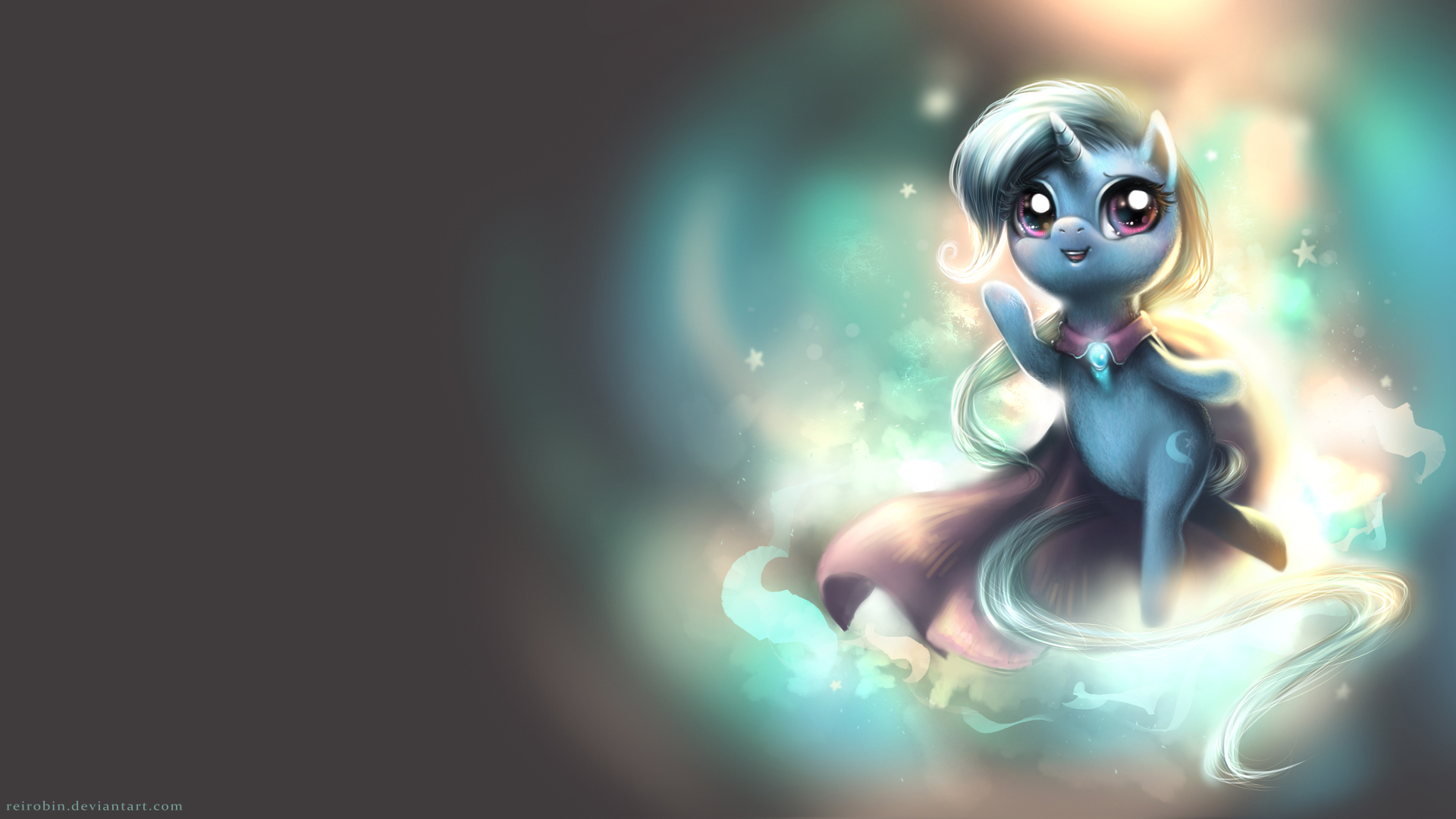 Wallpaper: The Great n' Apologetic Trixie Lulamoon by ReiRobin