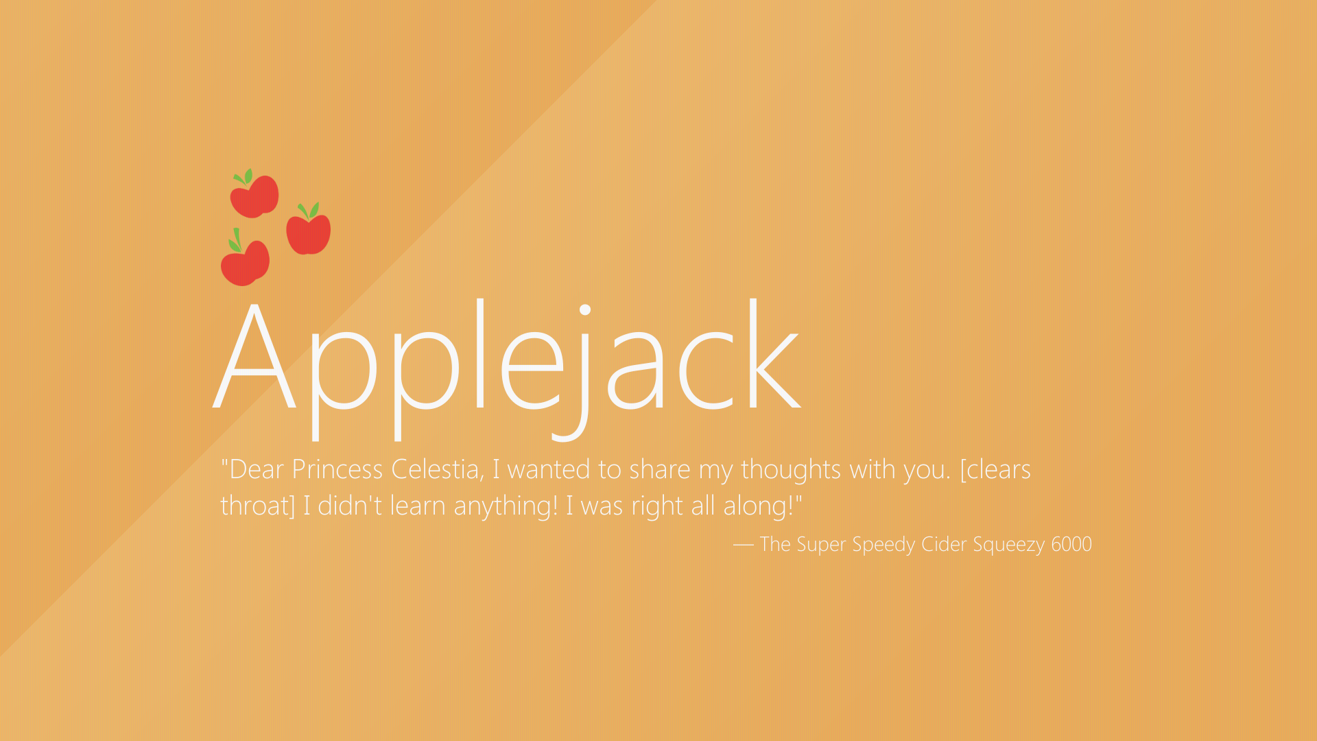 Applejack | Windows 8 by BlackGryph0n and impala99