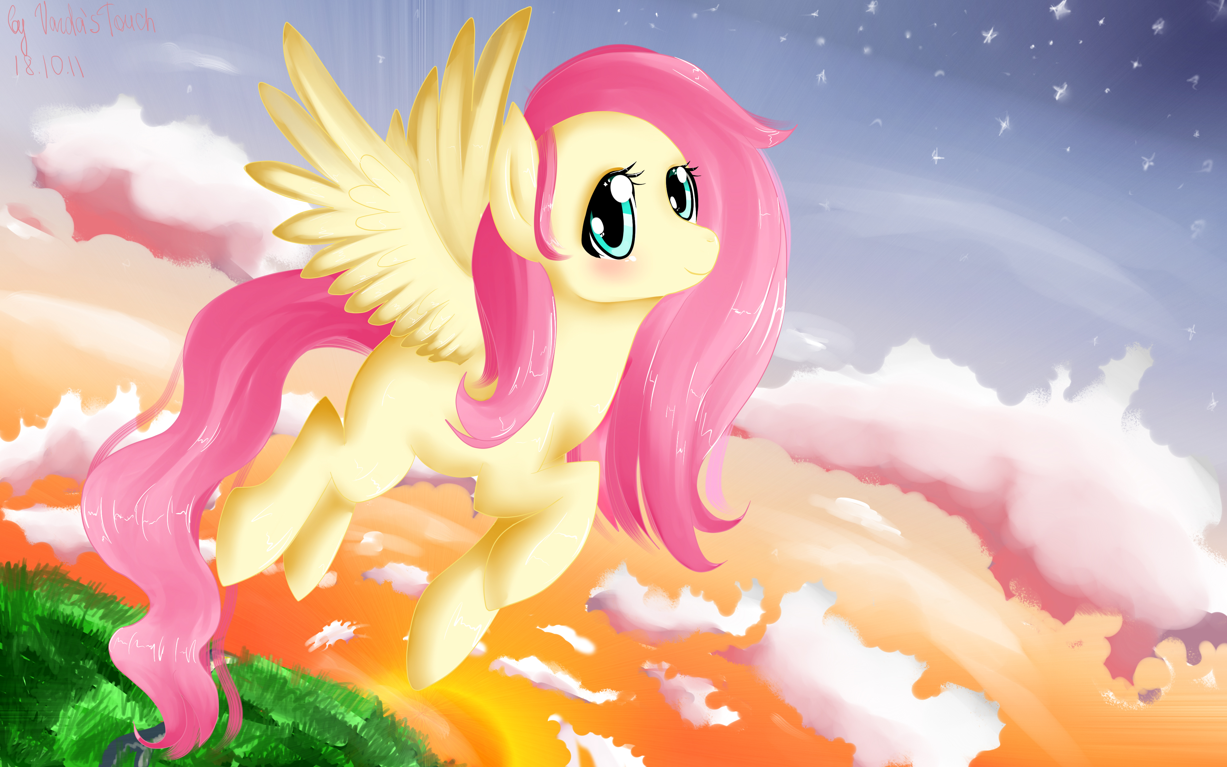 Fluttershy x3 by VardasTouch