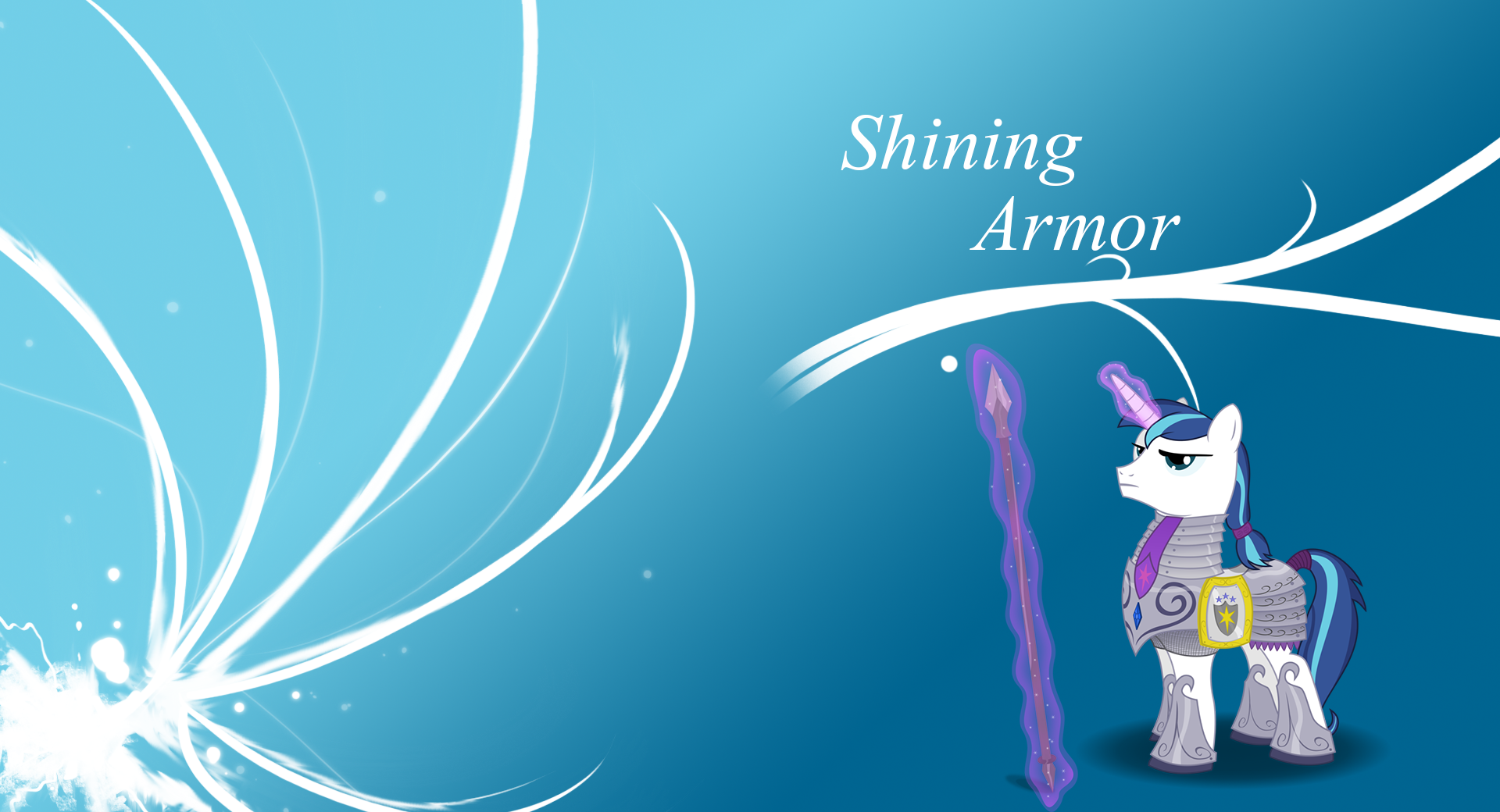 Shining Armor 'Streamlines' wallpaper by DjDa5h and RegolithX