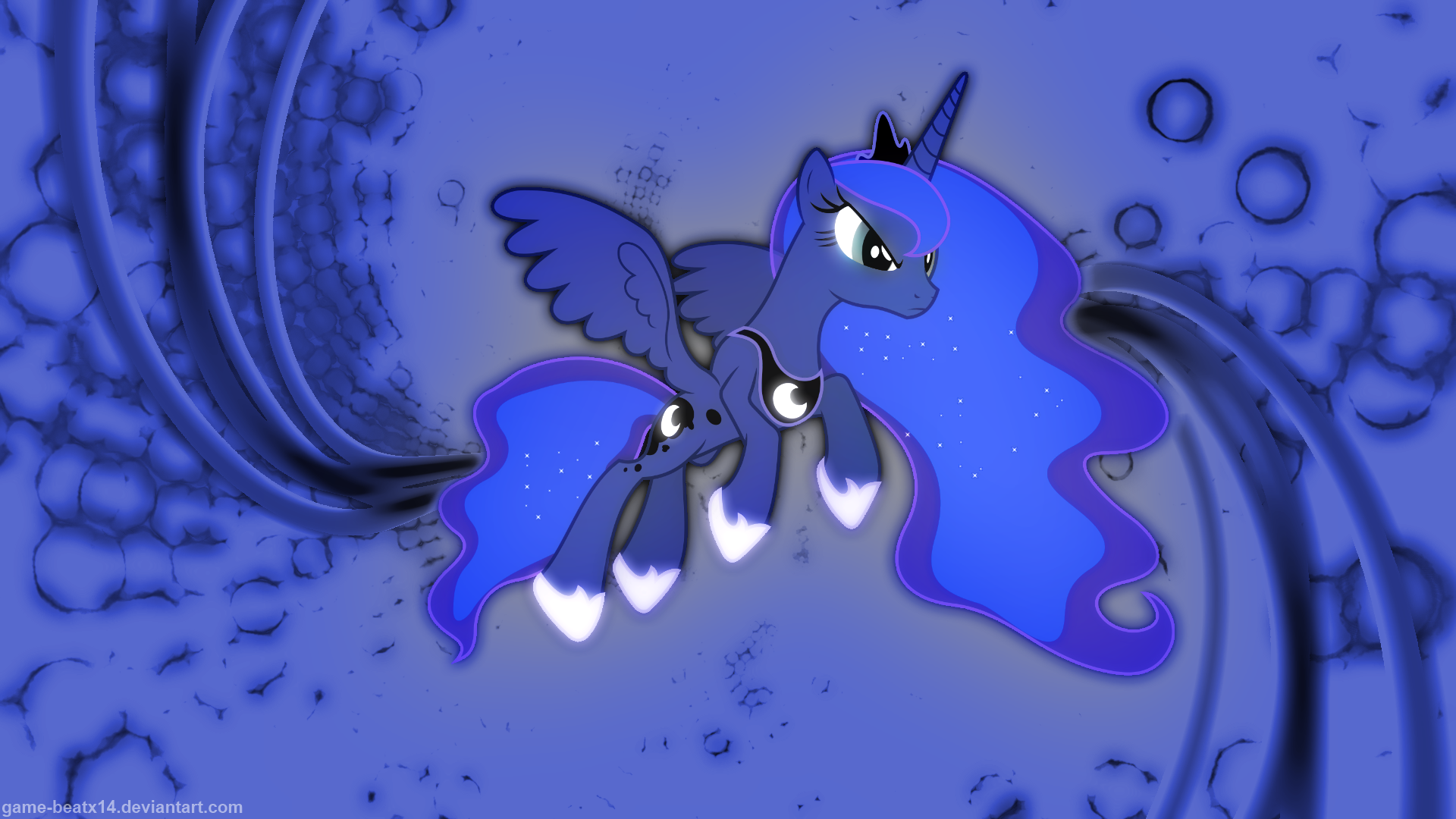 Princess Luna Wallpaper 2 by 90Sigma and Game-BeatX14