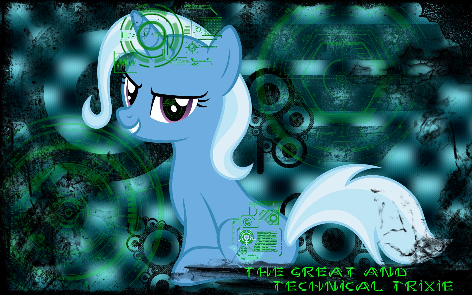 .:Trixie - The Great and Technical:. Wallpaper by Infinitoa and Meteor-Venture