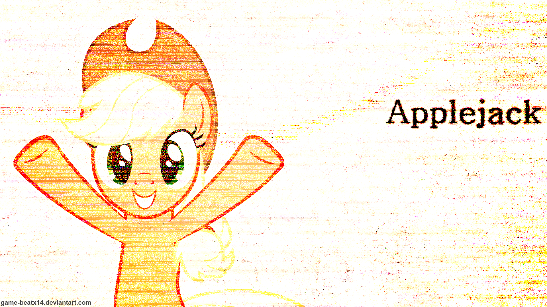 Applejack Sketch Wallpaper by Fehlung and Game-BeatX14