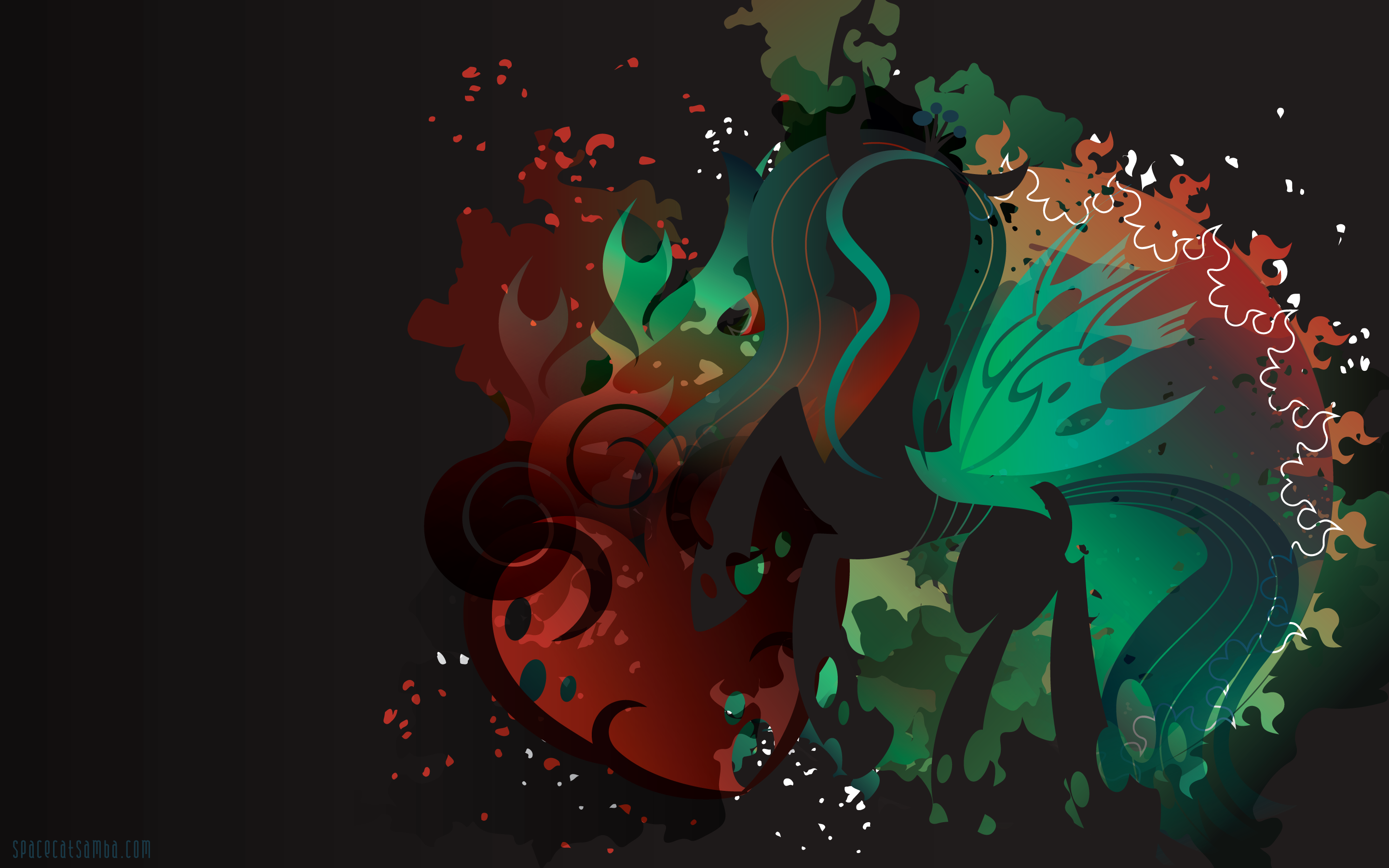 Chrysalis Silhouette Wall by SambaNeko