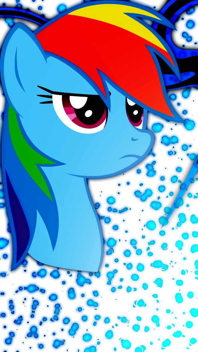 iPhone 5 Rainbow Dash Wallpaper by Game-BeatX14 and Lazy-Joe