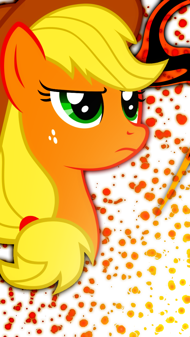 iPhone 5 Applejack Wallpaper by Game-BeatX14 and Lazy-Joe